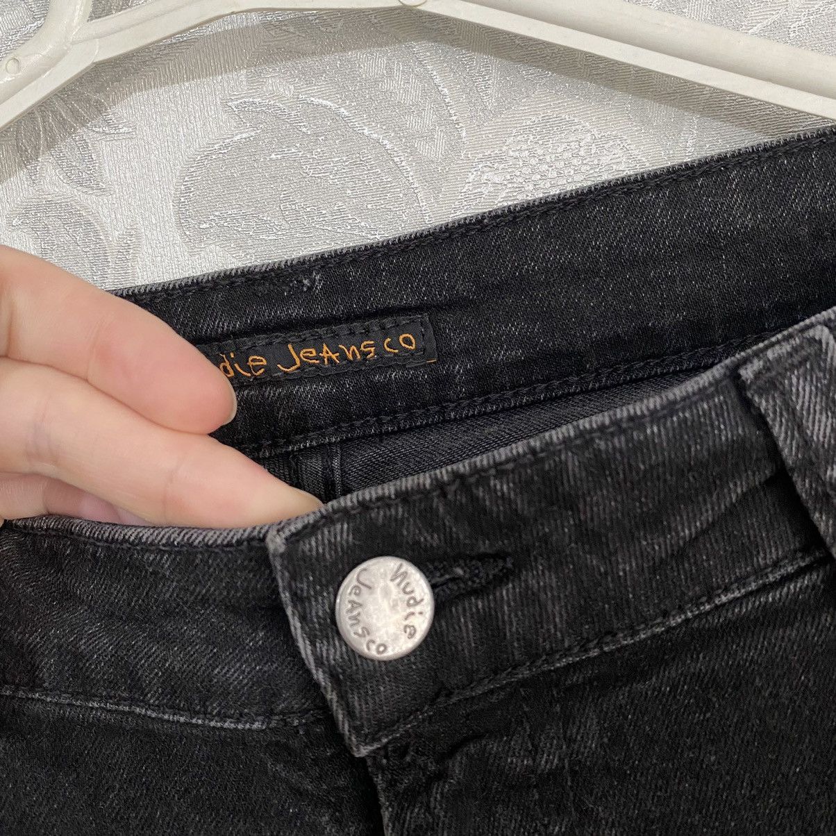 Nudie Jeans Nudie Jeans Grim Tim Black Denim Men’s Pants Size US 31 - 6 Thumbnail