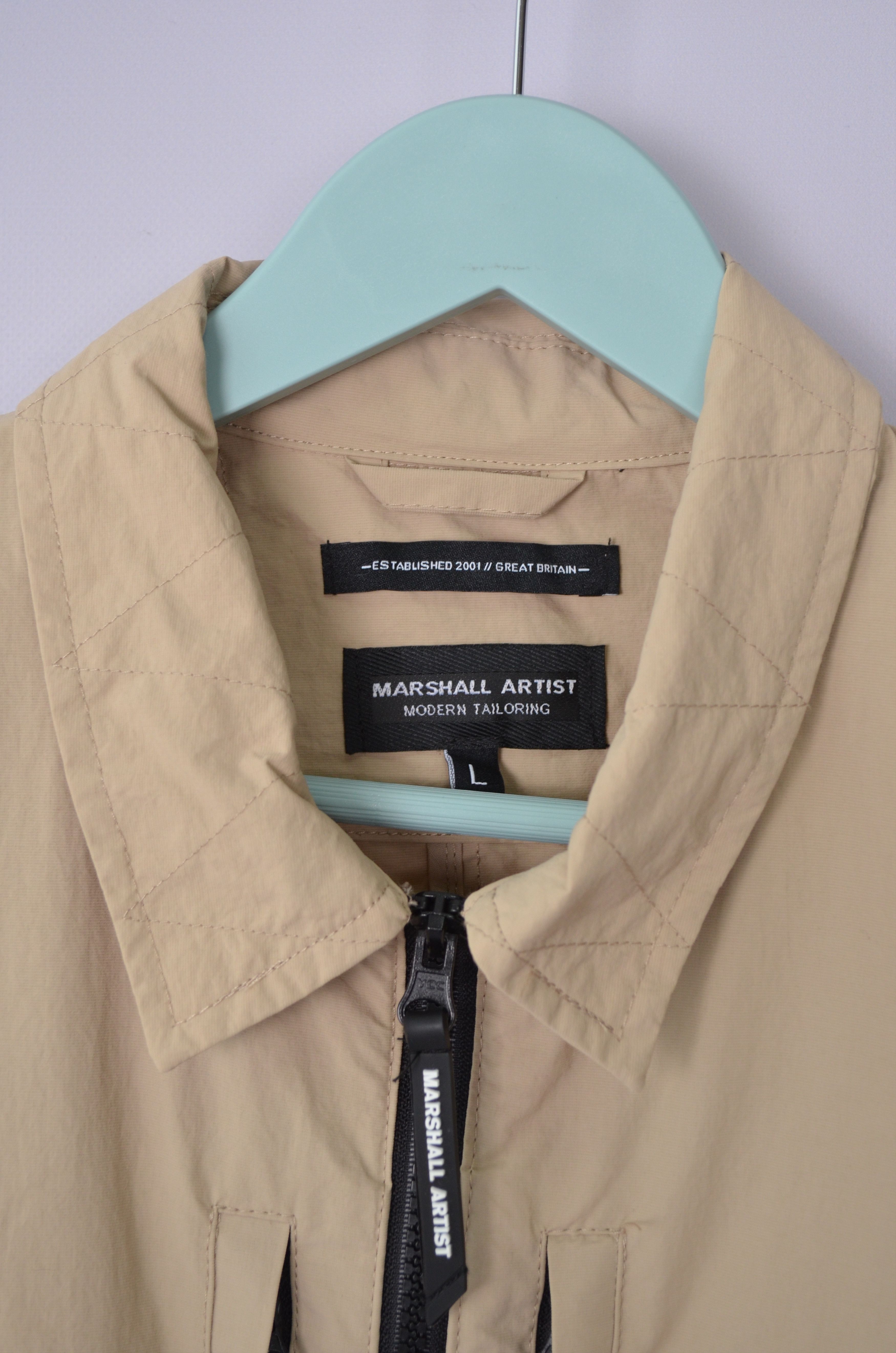 Marshall Artist Mens Marshall Artist Beige Full Zip Jacket Size L Size US L / EU 52-54 / 3 - 7 Thumbnail