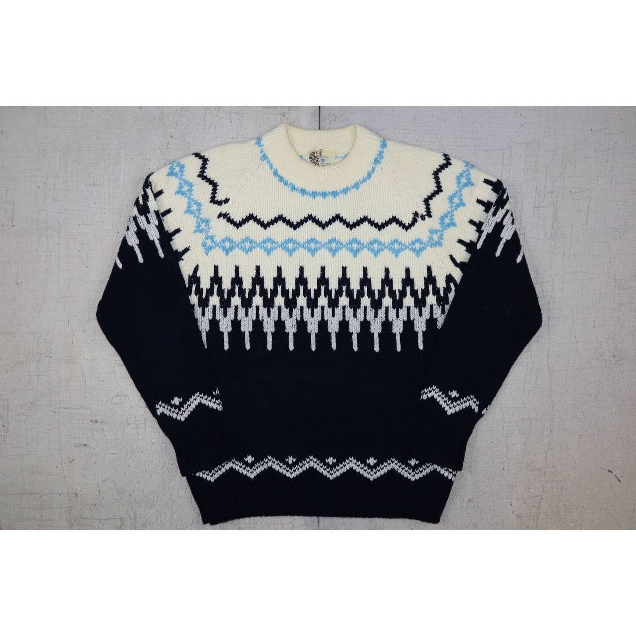 Vintage Vintage 70s Silton California Geometric Knit Sweater Men's S Size US S / EU 44-46 / 1 - 4 Thumbnail