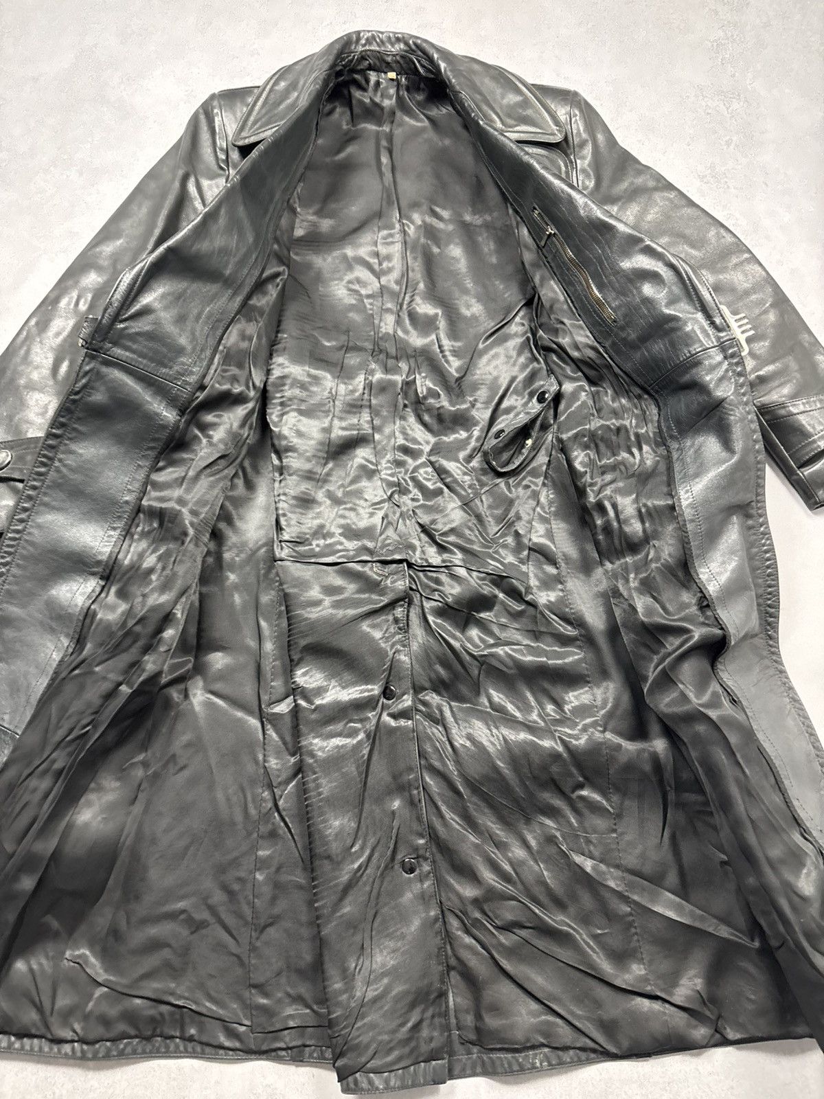 Vintage Vintage German Leather Trench Coat WW2 Vintage Horsehide 46 Size US S / EU 44-46 / 1 - 8 Thumbnail