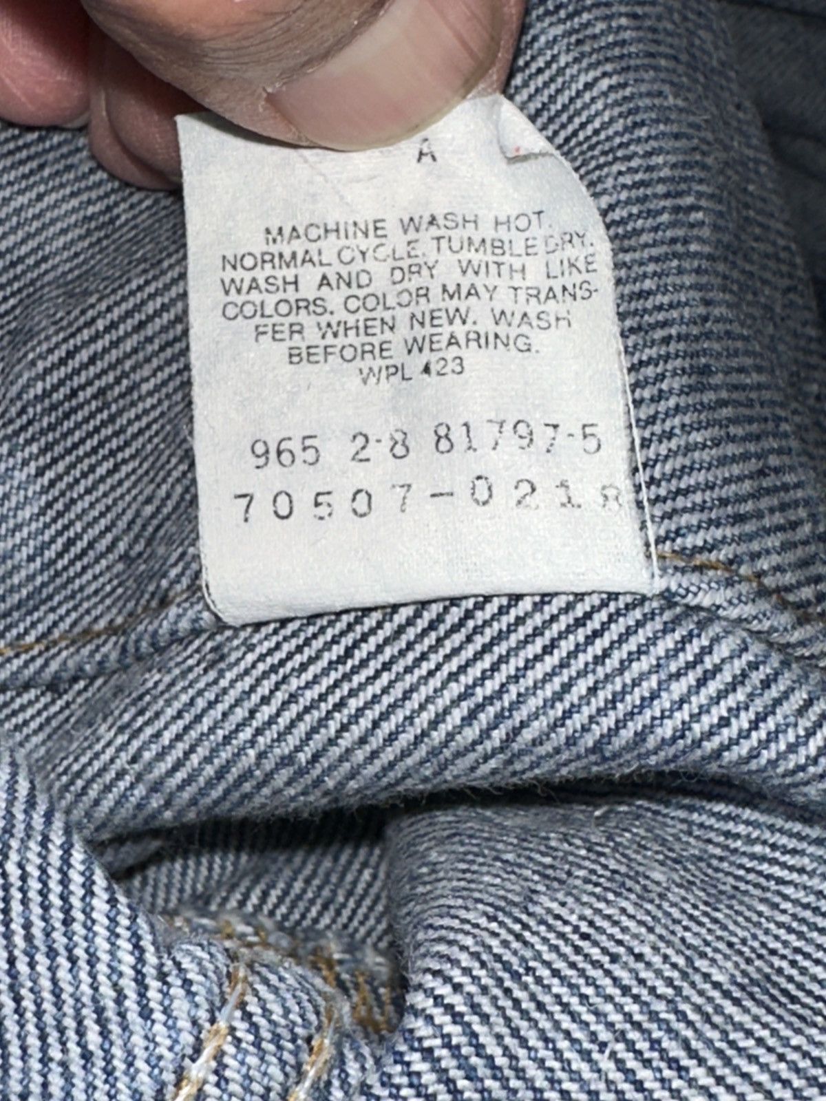 Levi's Vintage Clothing Vtg 90s Levi's Dark Wash Denim Trucker Jacket 70507 0218 Size US S / EU 44-46 / 1 - 6 Thumbnail