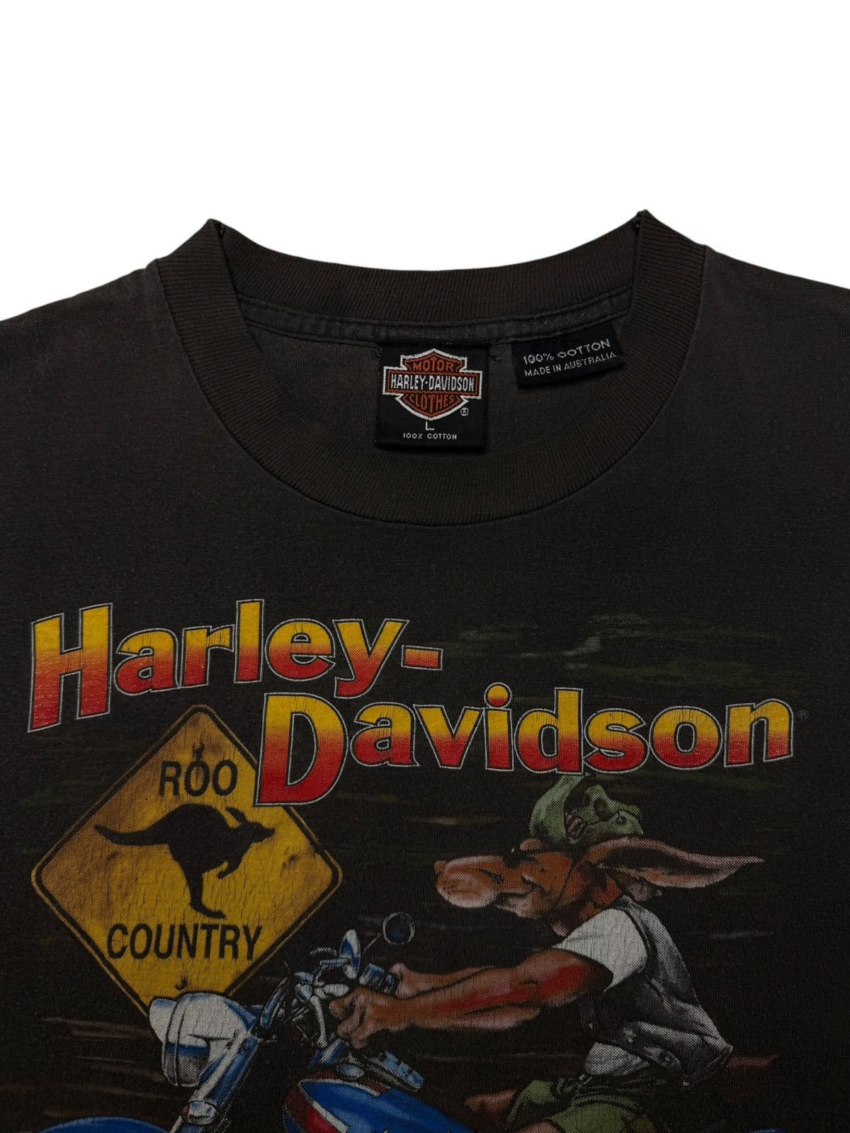Harley Davidson Vintage 1992 Harley Davidson Australia Tee Shirt Size US L / EU 52-54 / 3 - 4 Thumbnail