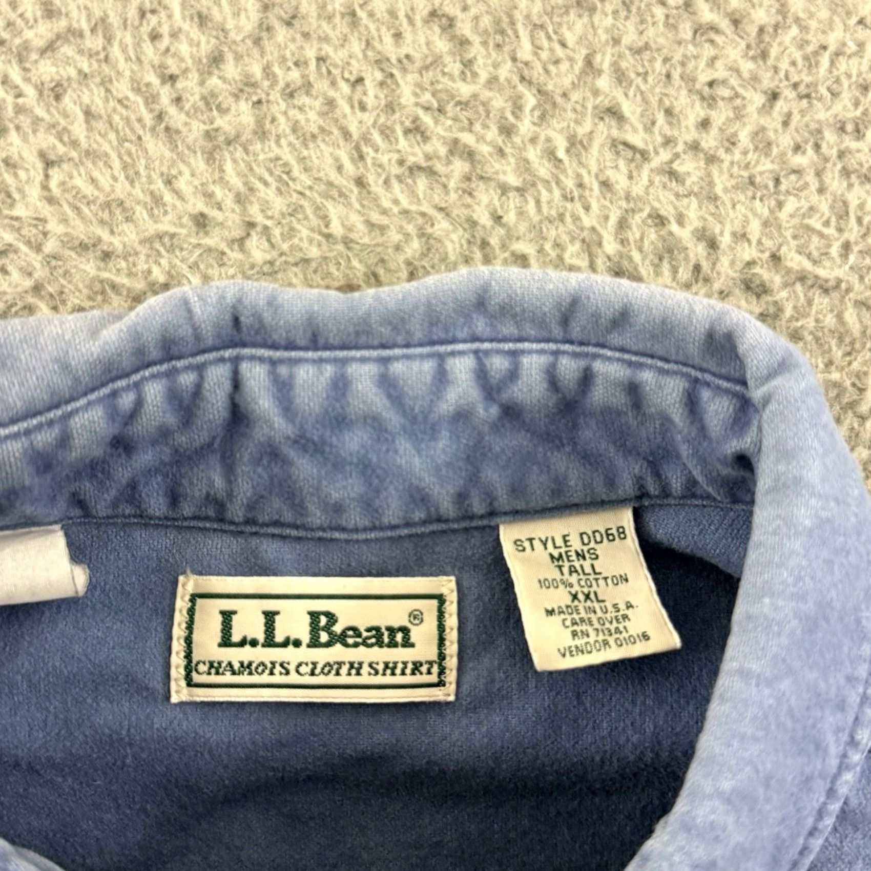 Vintage VINTAGE LL Bean Shirt Mens 2XL Tall Blue Button Chamois Flannel 90s Hunting USA Size US XXL / EU 58 / 5 - 6 Thumbnail