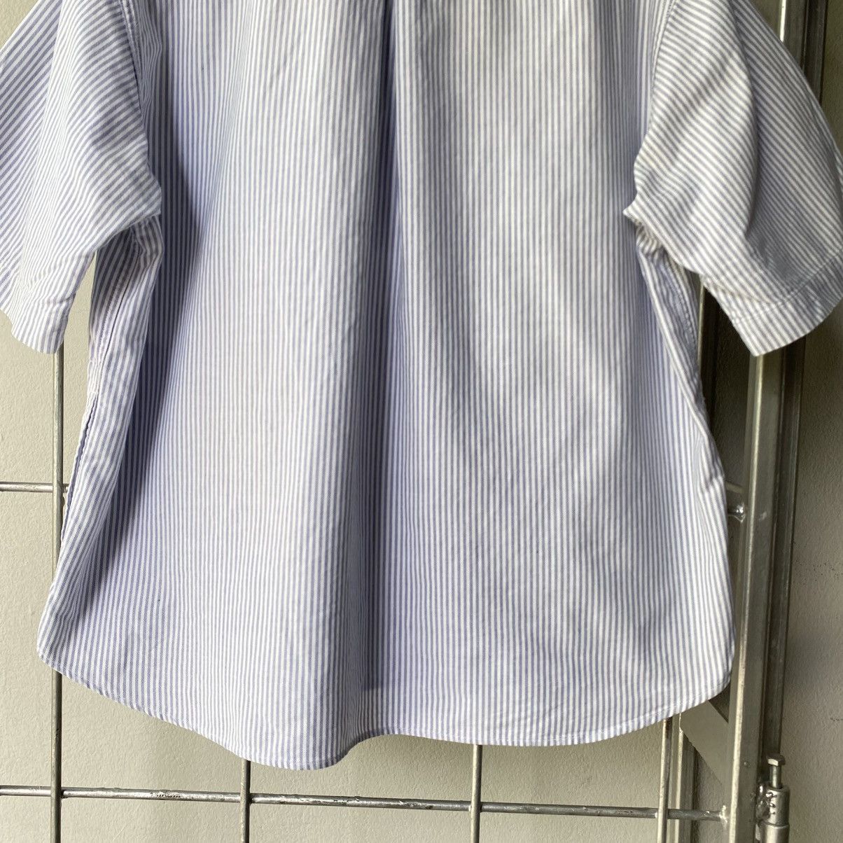 Danton DANTON Light Blue & White Striped Sailor Collar Shirt Size XS / US 0-2 / IT 36-38 - 9 Thumbnail