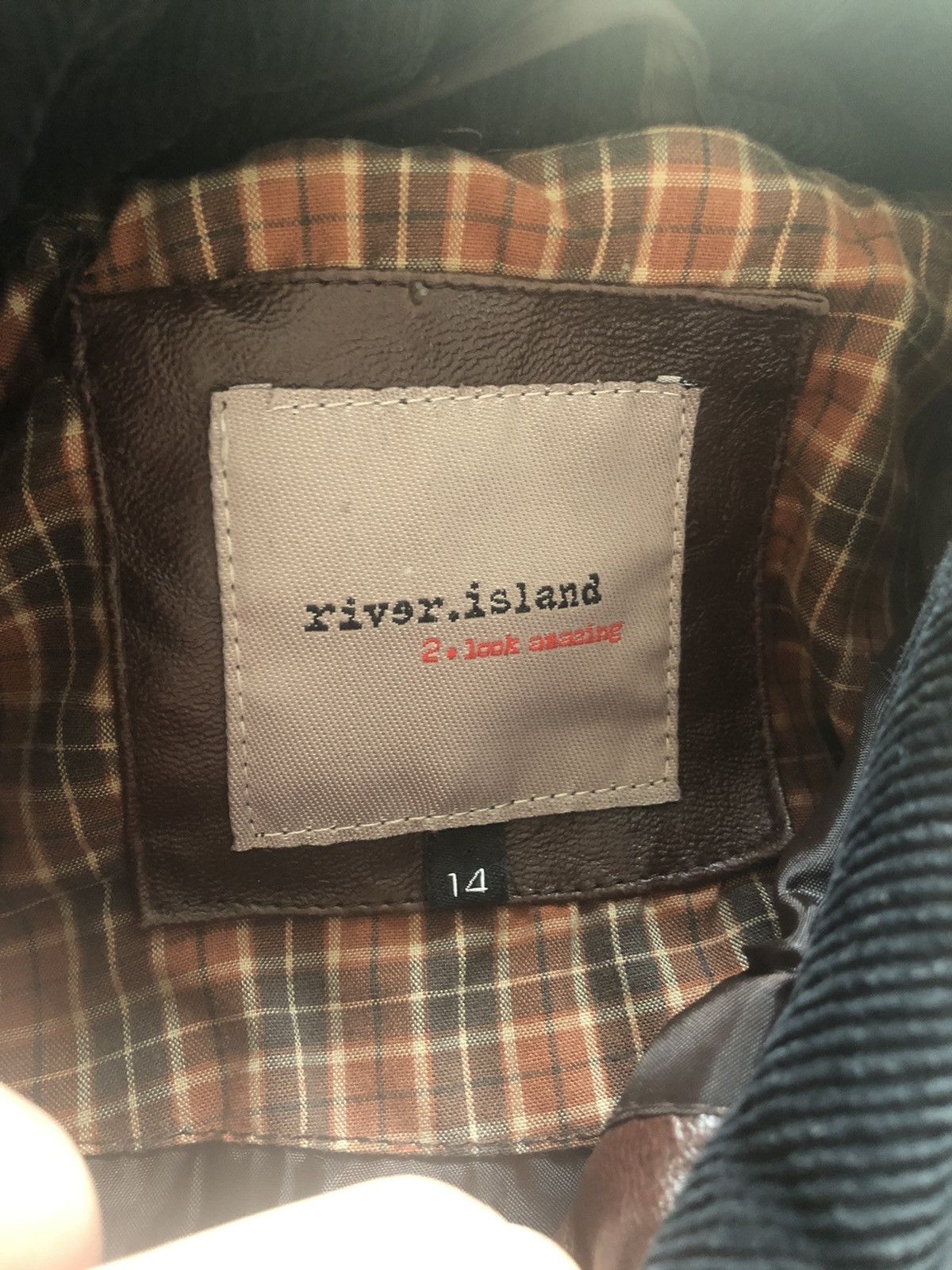 River Island × Vintage RARE RIVER ISLAND VINTAGE QUALITY LEATHER JACKET Size US M / EU 48-50 / 2 - 4 Thumbnail
