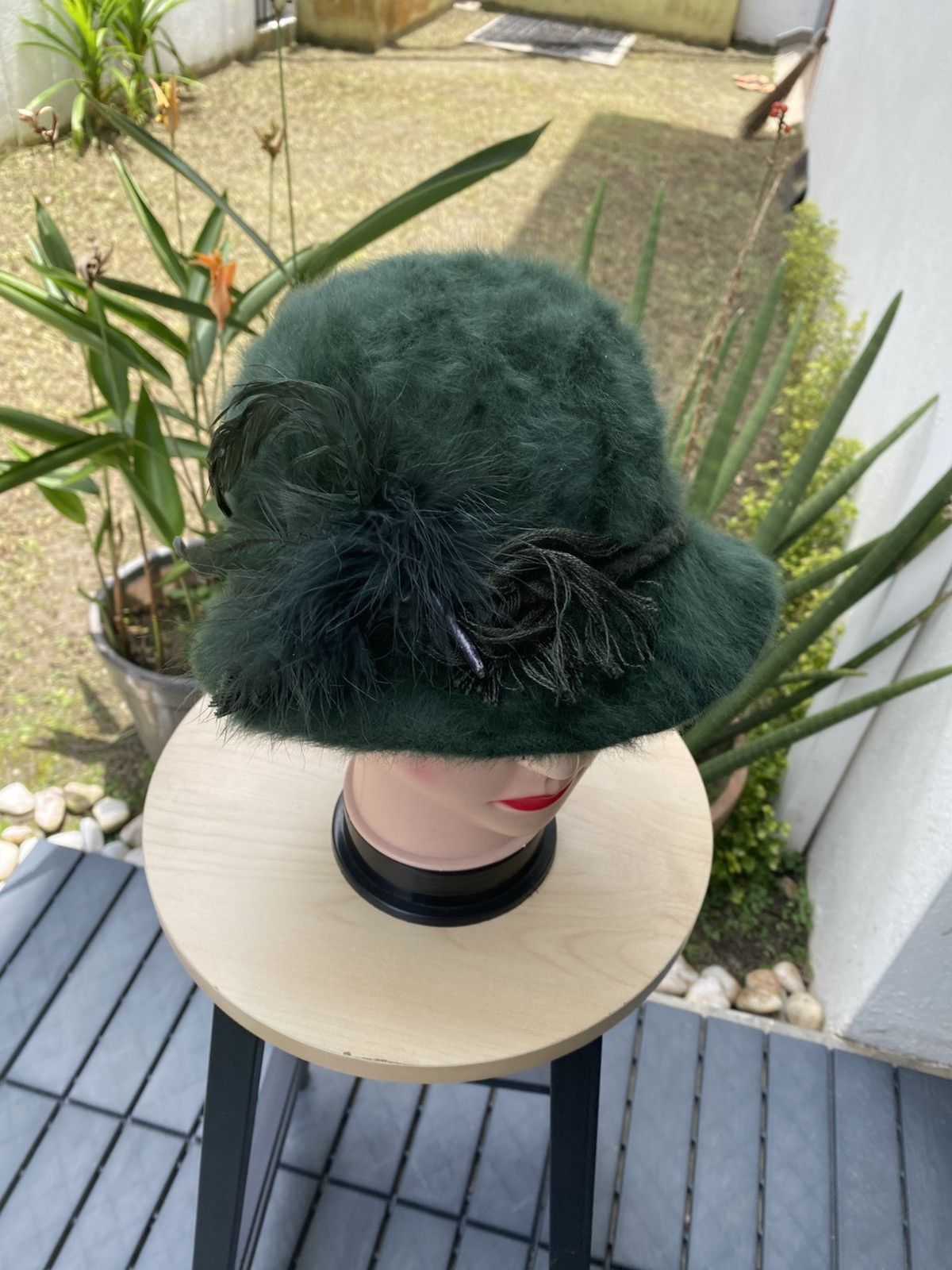CA4LA × Japanese Brand C&A Angora fur Hat nice design rare Size ONE SIZE - 3 Thumbnail