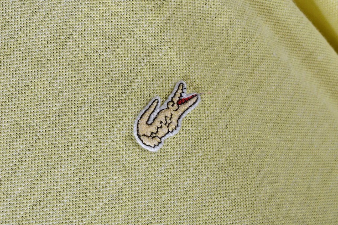 Lacoste Lacoste Regular Fit Linen Blend Polo Shirt Yellow Size US L / EU 52-54 / 3 - 3 Thumbnail