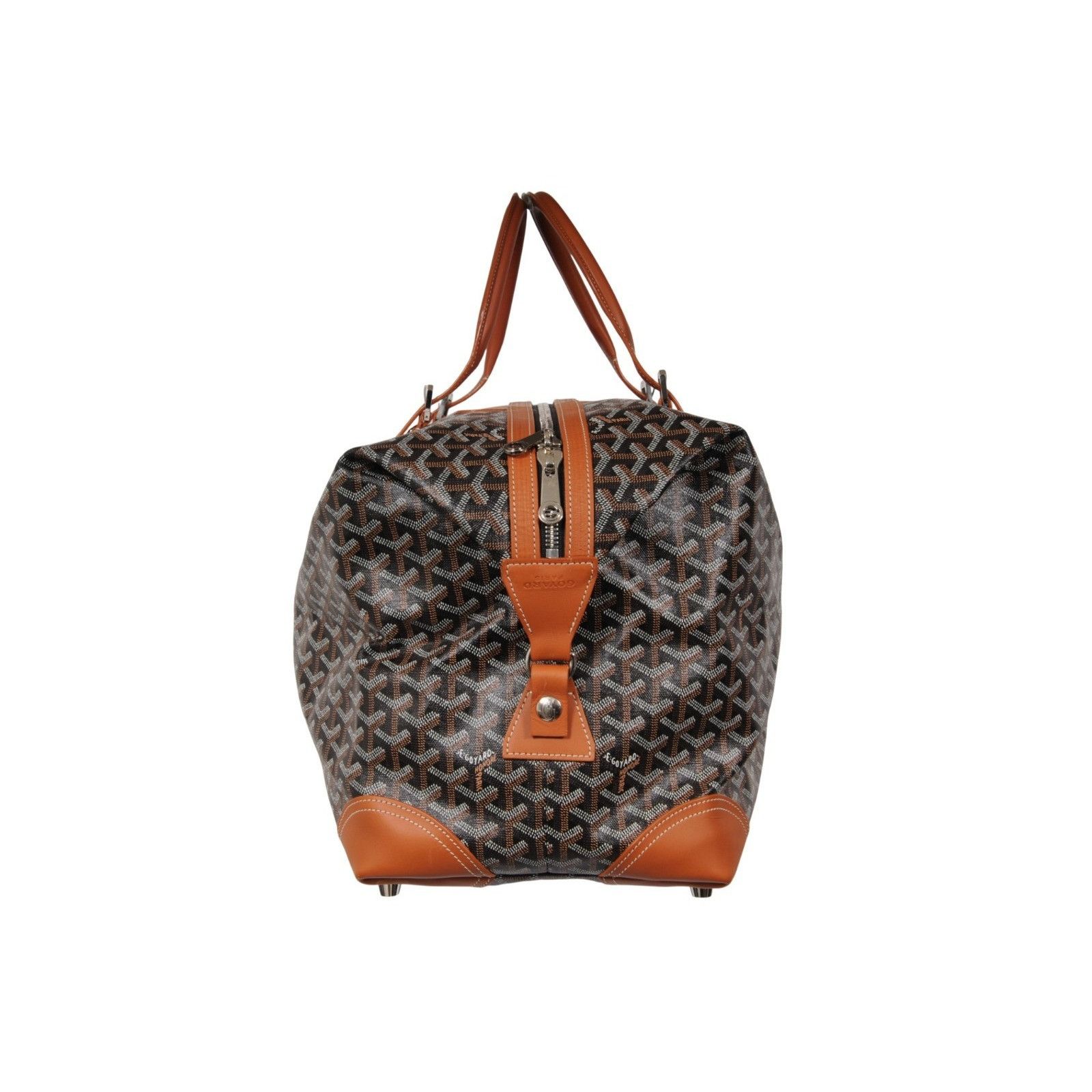 Goyard Boeing 55 Duffle Bag Brown Black Travel Carry On Week Size ONE SIZE - 4 Thumbnail
