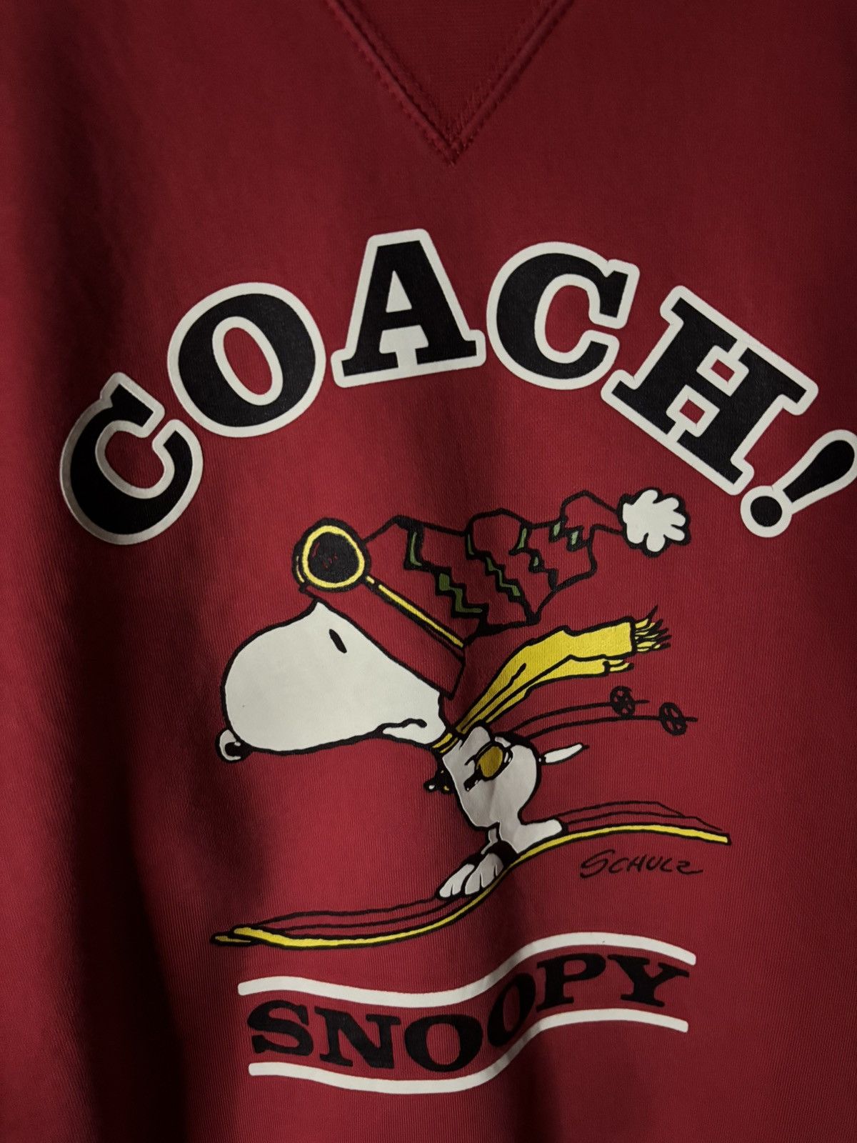 Coach “LAST DROP BEFORE DELETE” Coach X Peanuts Red Sweatshirt Size US S / EU 44-46 / 1 - 2 Thumbnail
