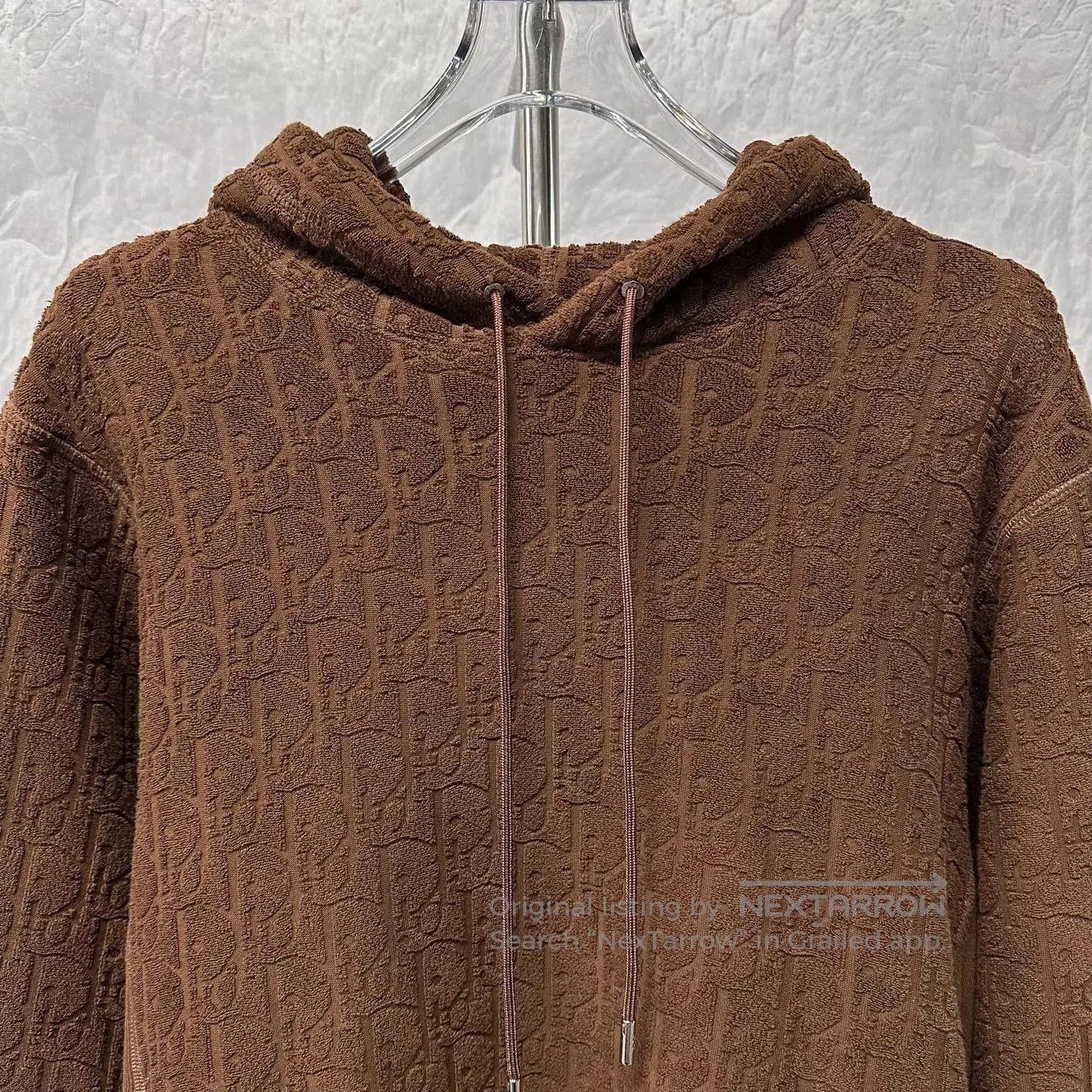 Dior dior patterned hooded sweatshirt in brown. Size US S / EU 44-46 / 1 - 2 Thumbnail
