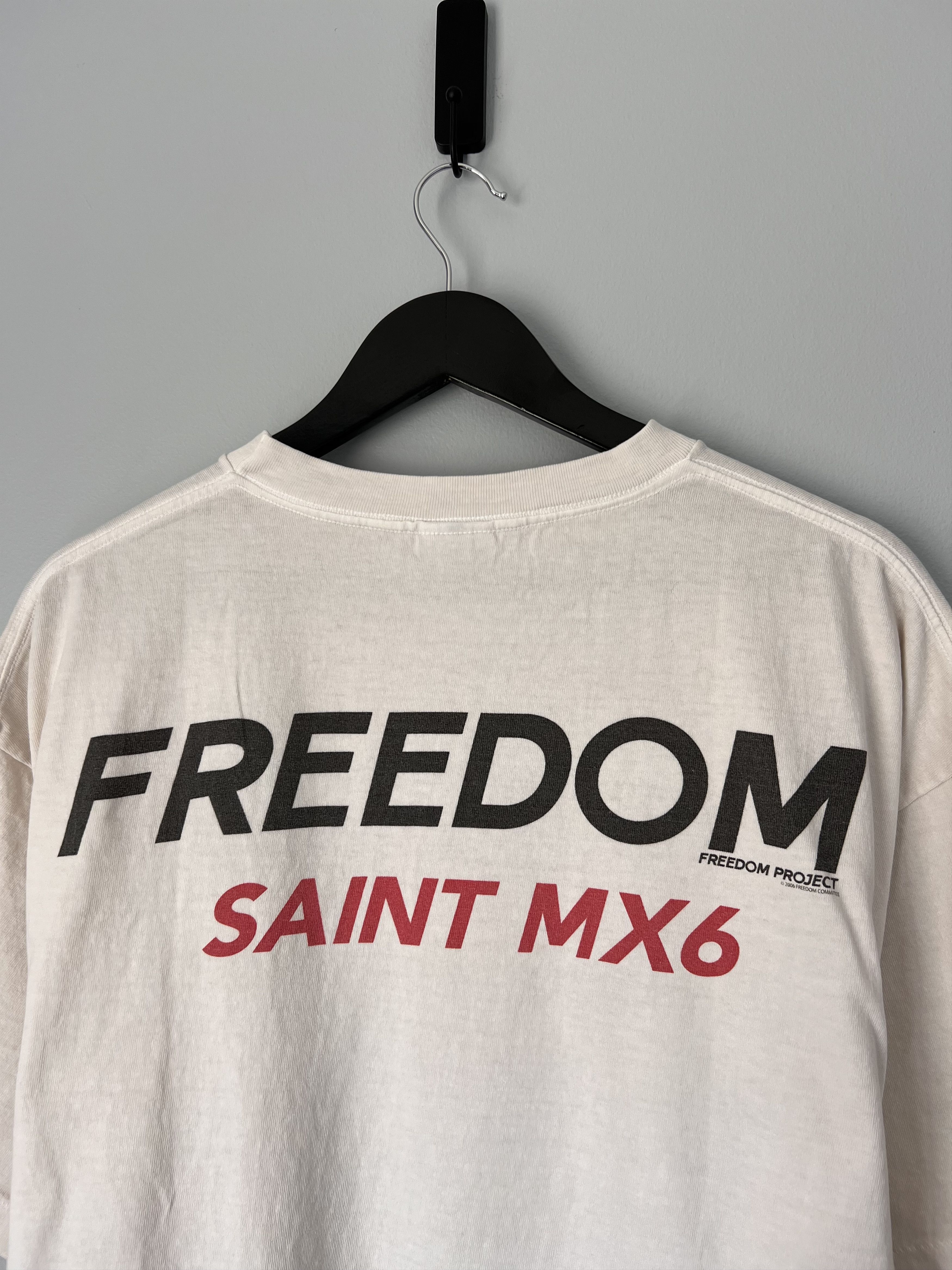 Saint Michael Saint Michael Freedom Bike Tee in White Size US XL / EU 56 / 4 - 6 Thumbnail