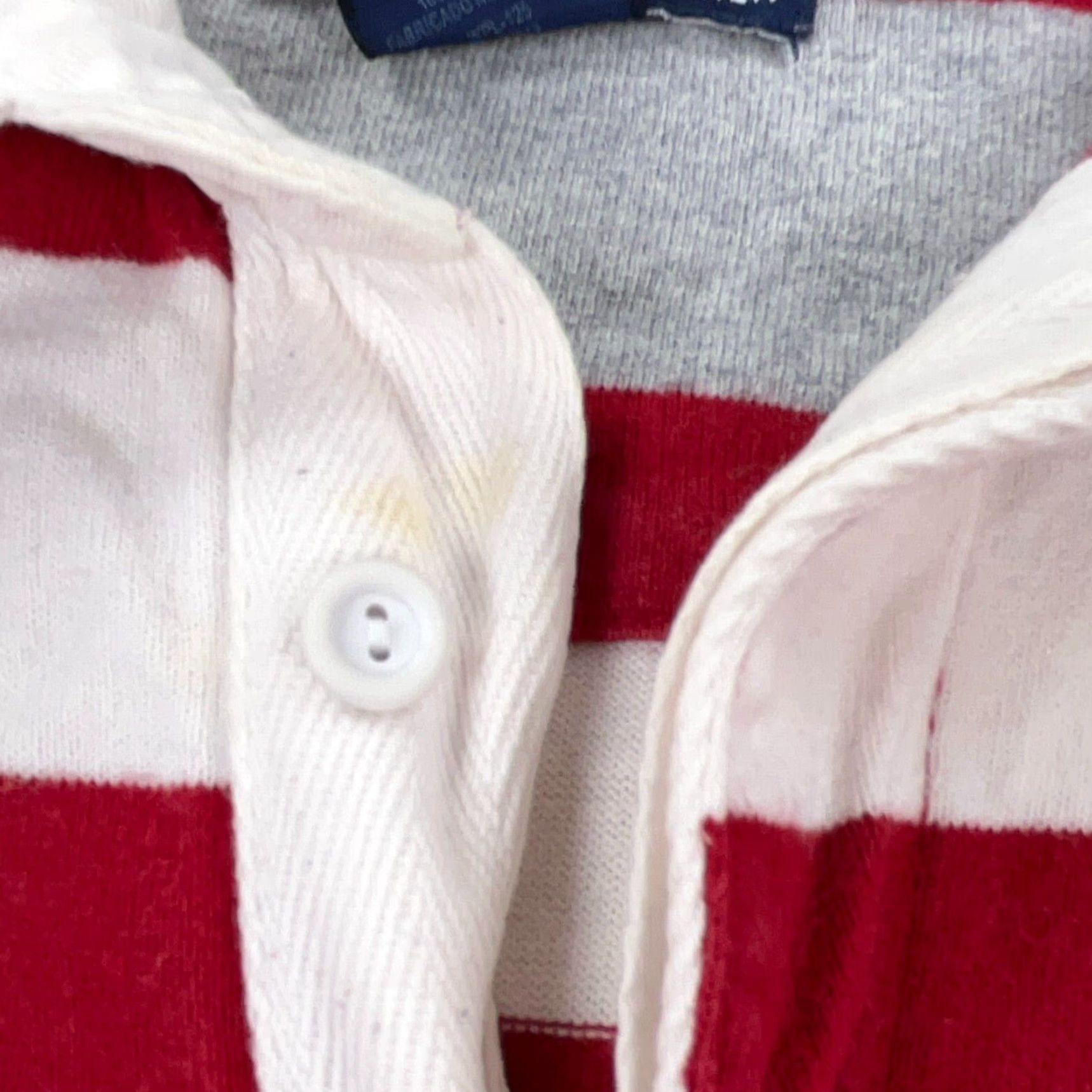 Chaps VINTAGE Chaps Ralph Lauren Rugby Shirt Men L Red Striped Heavy Y2K 2000s Polo Shirt, Polo, Classic, American, Preppy, Casual Mens Shirt Size US L / EU 52-54 / 3 - 4 Thumbnail