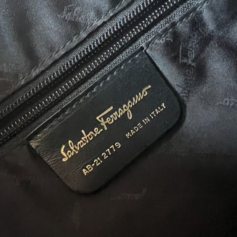 Salvatore Ferragamo Salvatore Ferragamo Black Bag Tote Size ONE SIZE - 7 Thumbnail