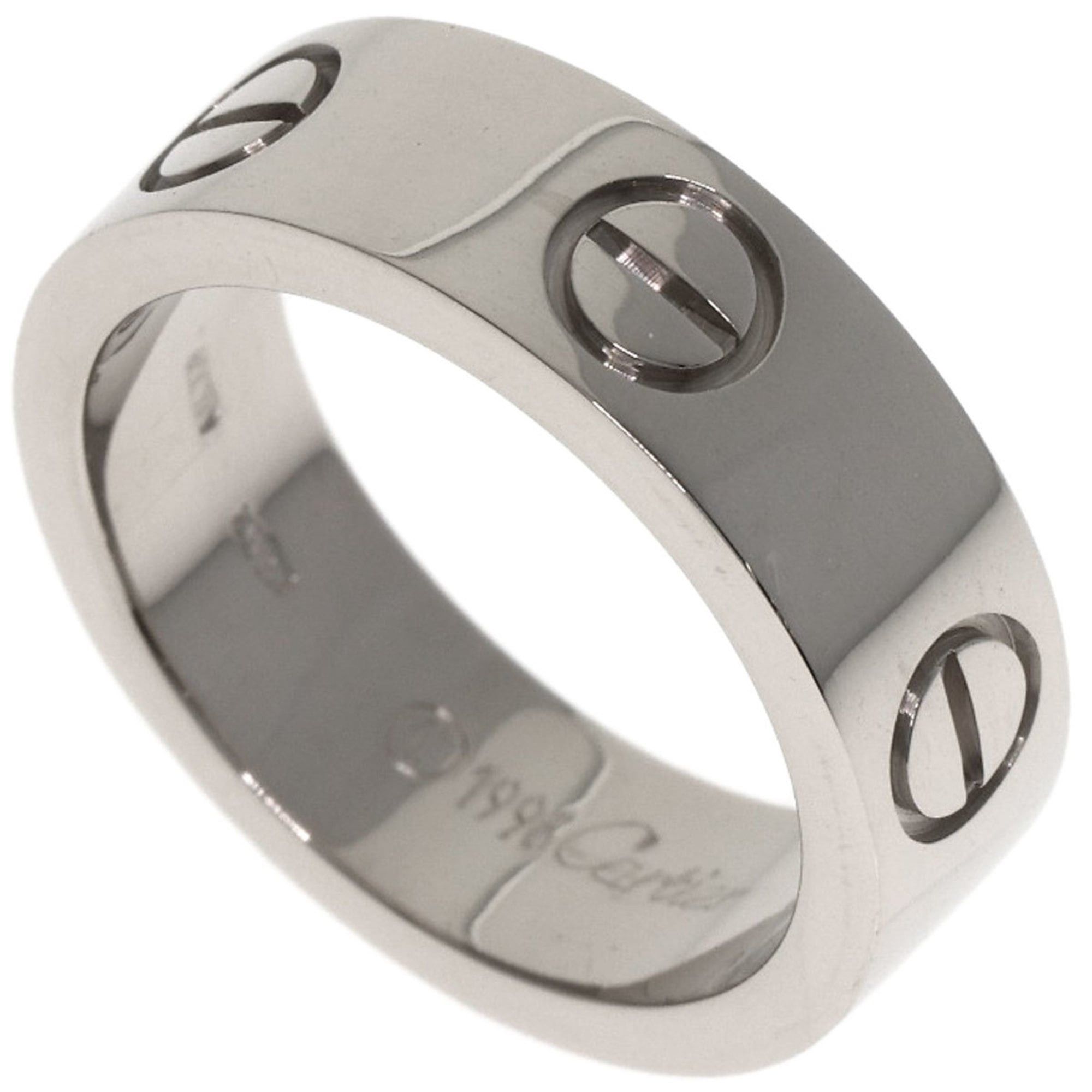 Cartier Cartier Love Ring #48 18K White Gold Women's Size ONE SIZE - 1 Thumbnail