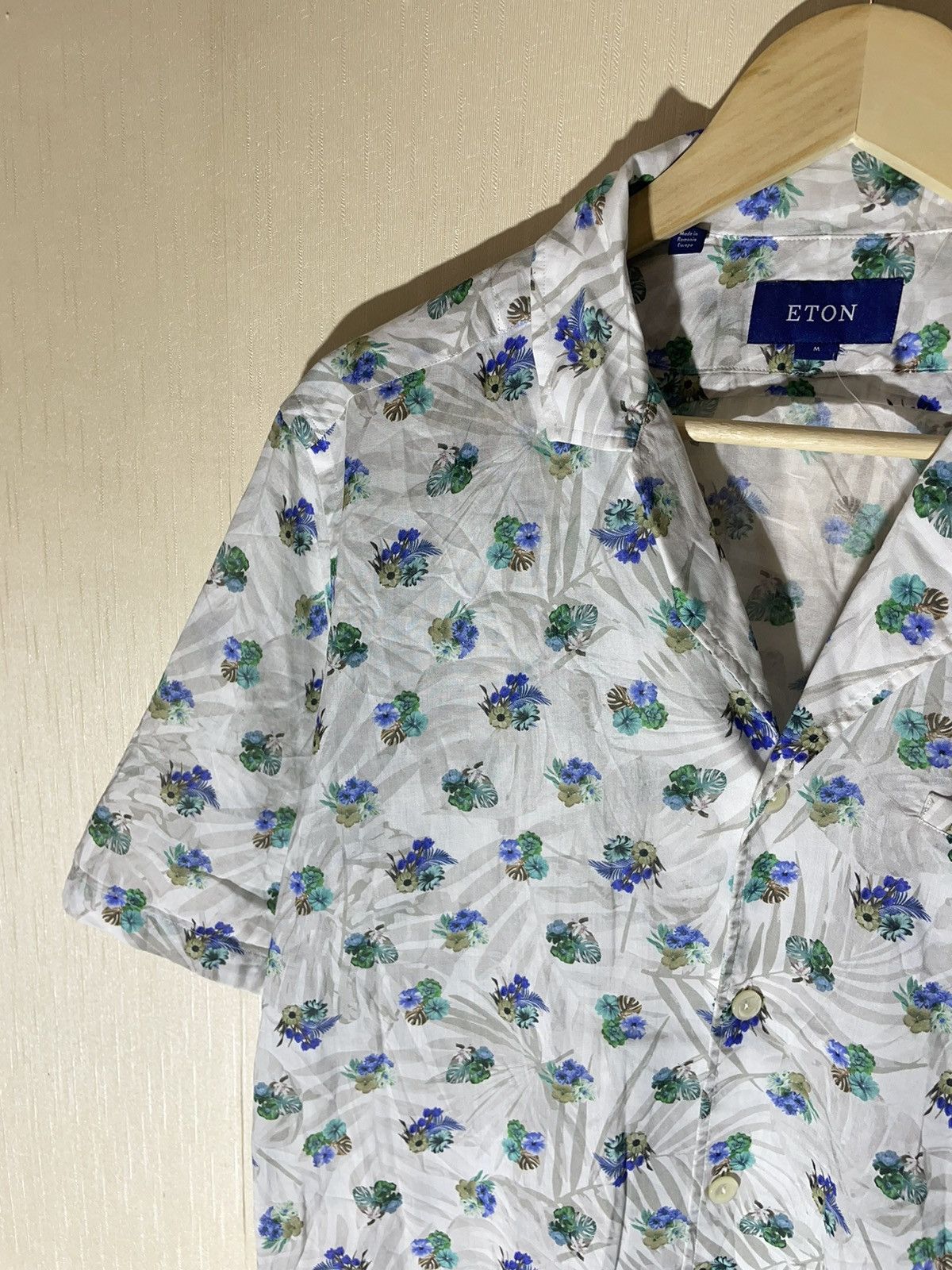 Eton × Vintage Eton Flower printed streetwear shirt Size US M / EU 48-50 / 2 - 3 Thumbnail