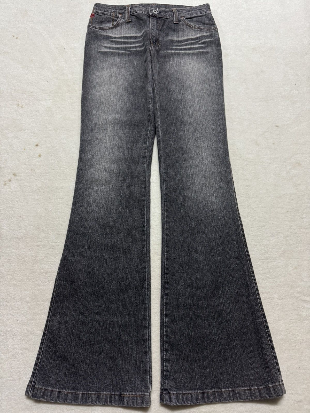 Japanese Brand VINTAGE 2000s JAPANESE BELL BOTTOM CRAZY FADED VERY RARE Size US 28 / EU 44 - 1 Thumbnail