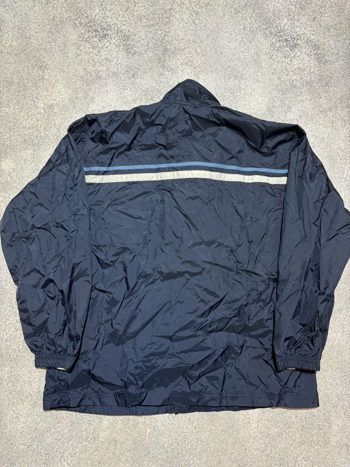 Nike × Vintage Vintage Nike Light Windbreaker Jacket 90s Zip Up Navy Blue Size US XL / EU 56 / 4 - 8 Thumbnail