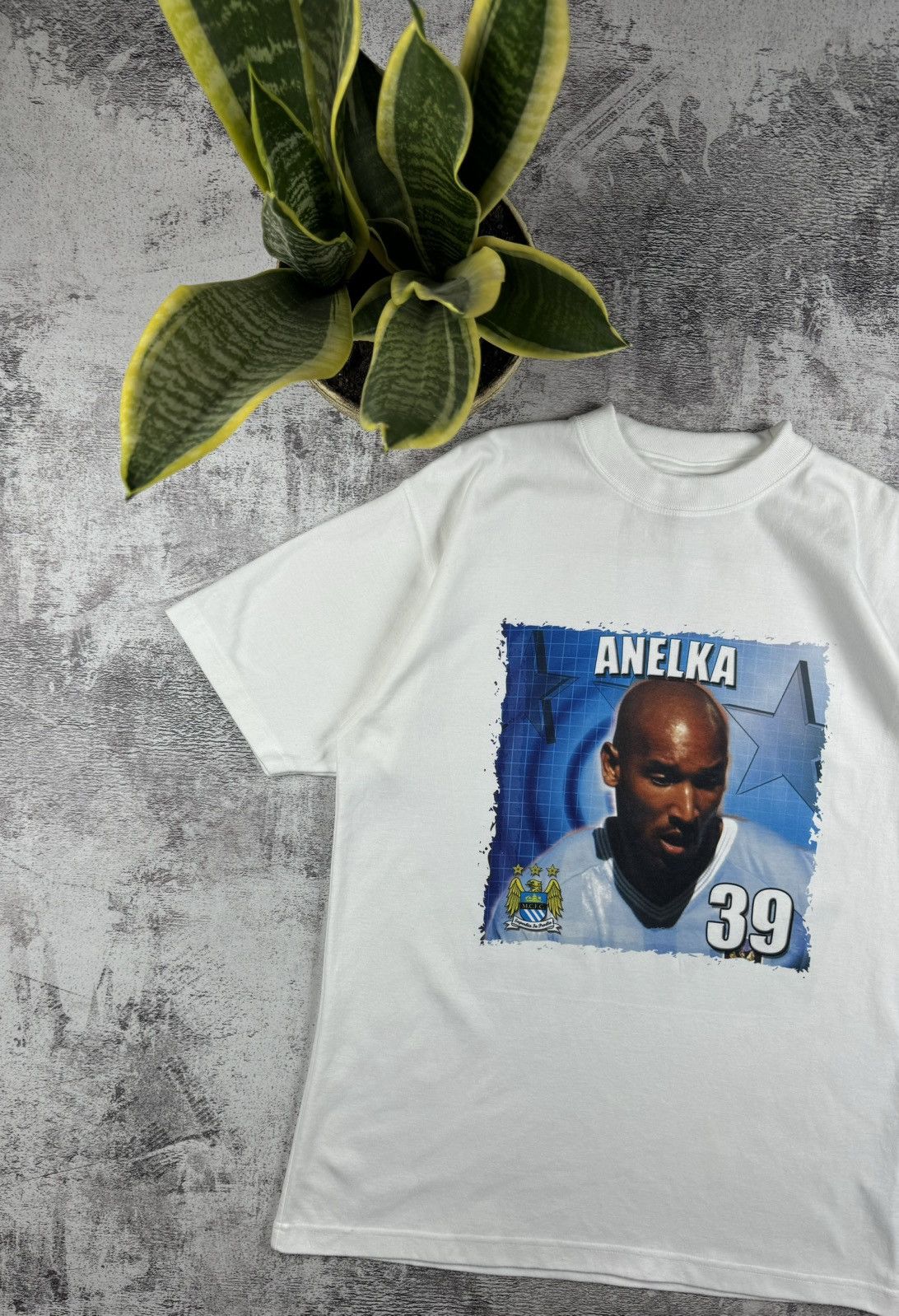 Other Vintage 90S Manchester City Anelka 39 2002/2005 Merch T Shirt Size US M / EU 48-50 / 2 - 2 Thumbnail