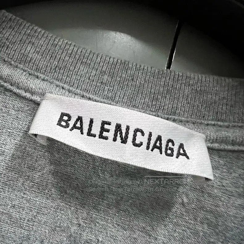 Balenciaga Balenciaga Gray Logo Lock Short Sleeve. Size US M / EU 48-50 / 2 - 3 Thumbnail