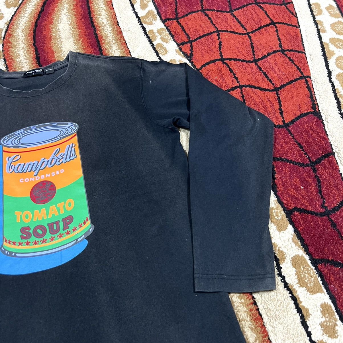 Andy Warhol Vintage 2004 Thrashed Faded Andy Warhol Long Sleeve T Shirt Size US L / EU 52-54 / 3 - 6 Thumbnail