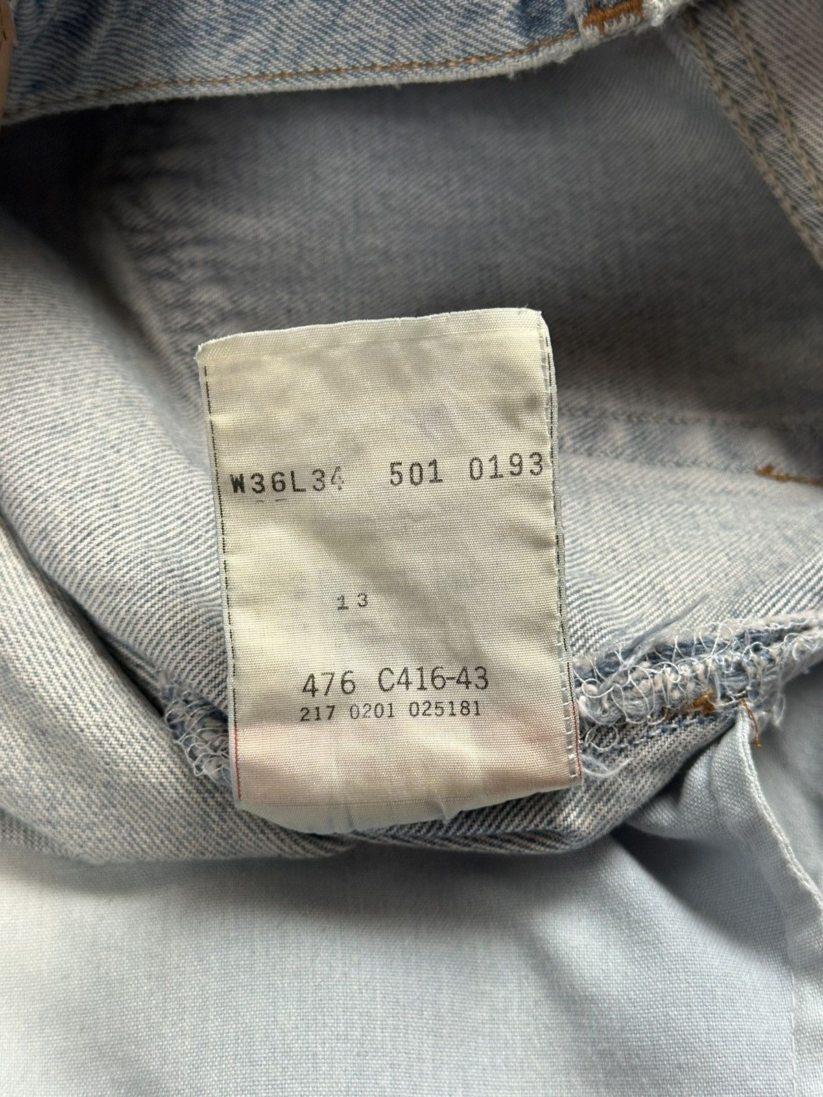 Levi's Vintage 90’s Levis 501 Jeans Size US 35 - 8 Thumbnail