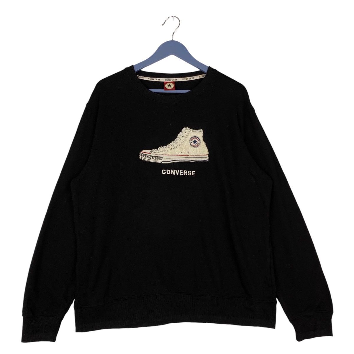 Converse × Vintage Vintage Converse All Star Crewneck Sweatshirt Pullover Size US XL / EU 56 / 4 - 1 Thumbnail