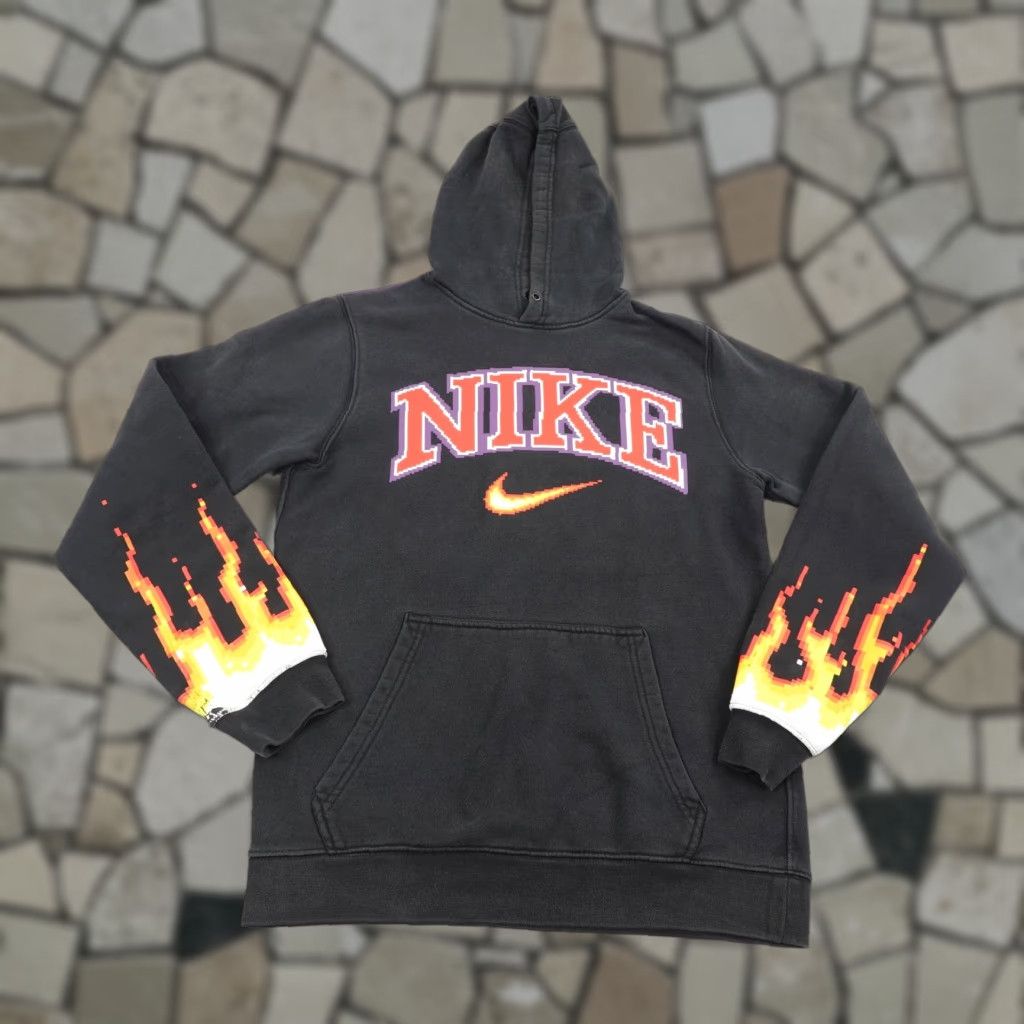 Nike Nike Hoodie Mens Small Chase Reed Collection New York City Flames Sweatshirt NYC Size US S / EU 44-46 / 1 - 1 Thumbnail