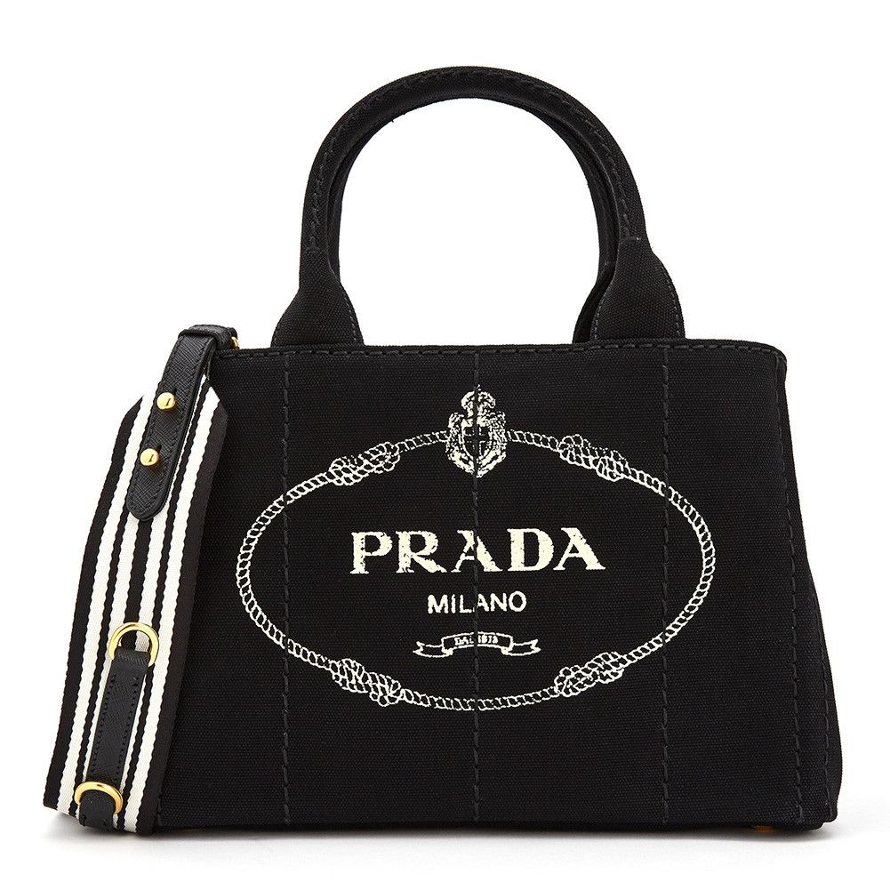 image of Prada Small Tote Bag Shoulder Bag Black, Women's