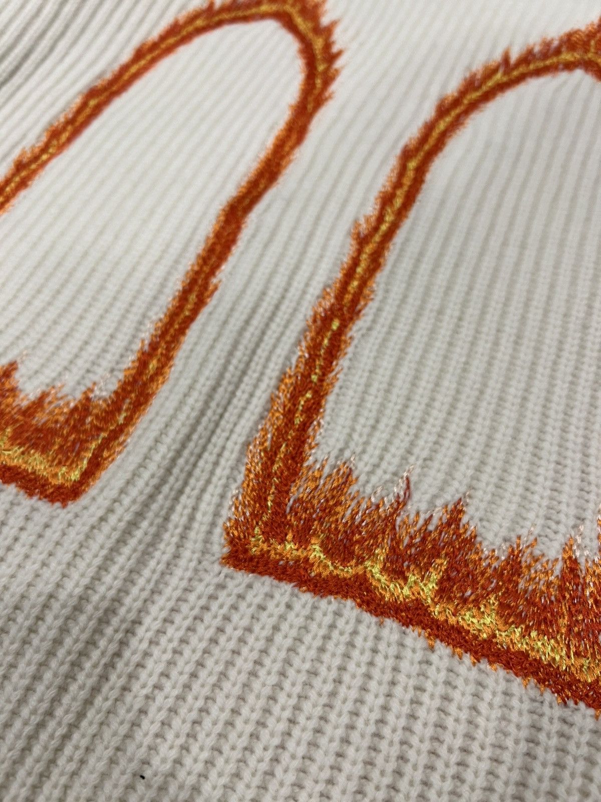 Who Decides War Flame glass embroidered outline knit sweater Size US M / EU 48-50 / 2 - 2 Thumbnail