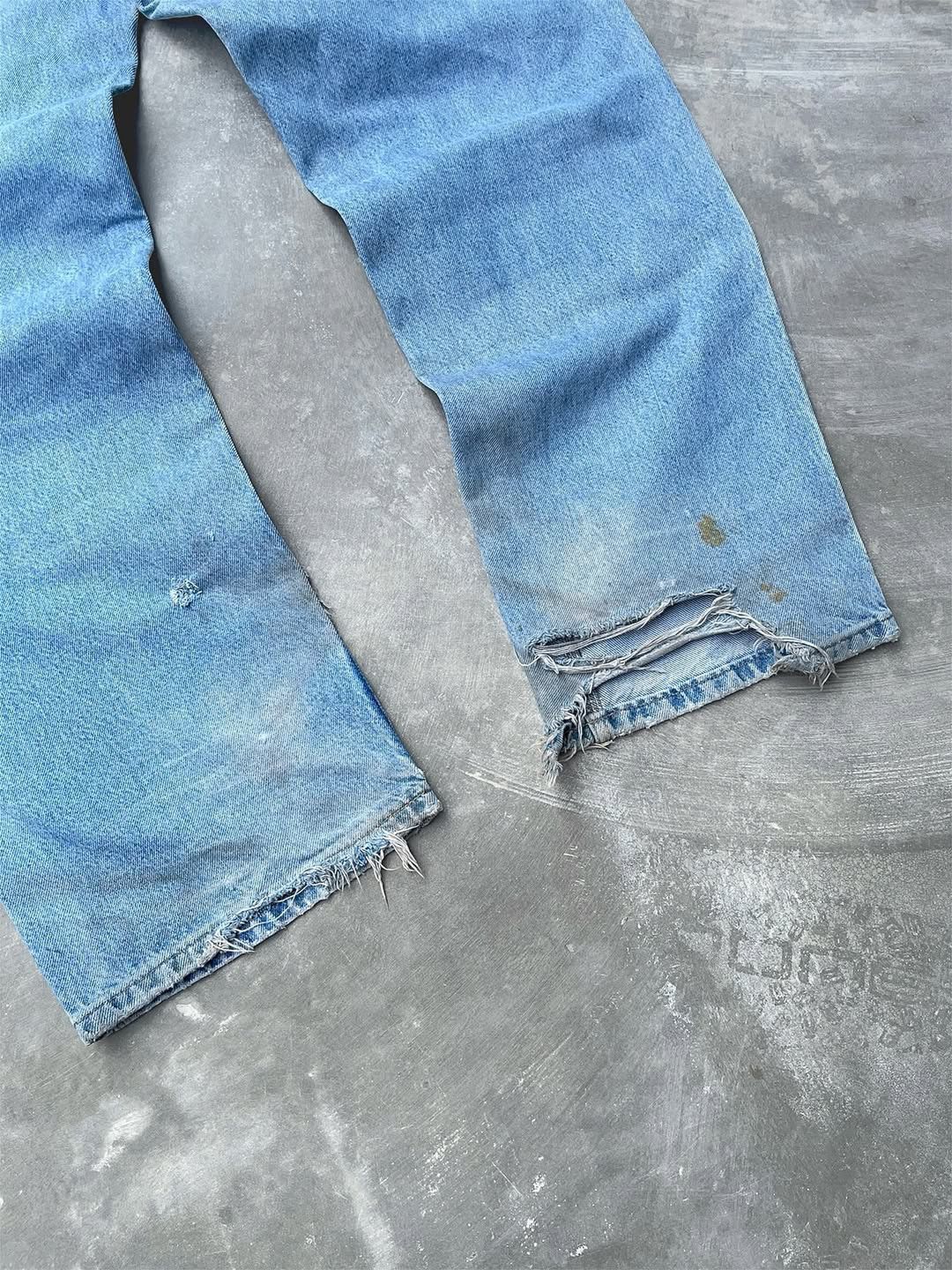Carhartt Crazy Distressed Vintage Doublee Knee Carhartt Pant B73-DST🥶 Size US 34 / EU 50 - 6 Thumbnail