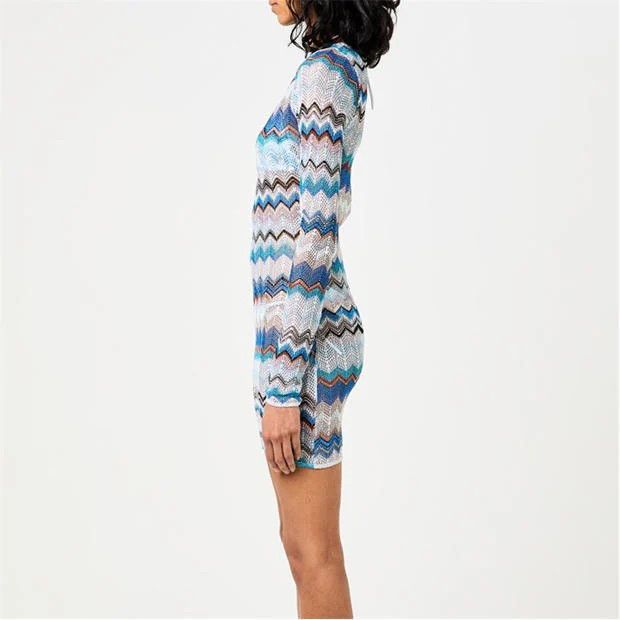 Missoni o1g2r1mq1124 Mini Dresse in Multicolor Size M / US 6-8 / IT 42-44 - 4 Thumbnail