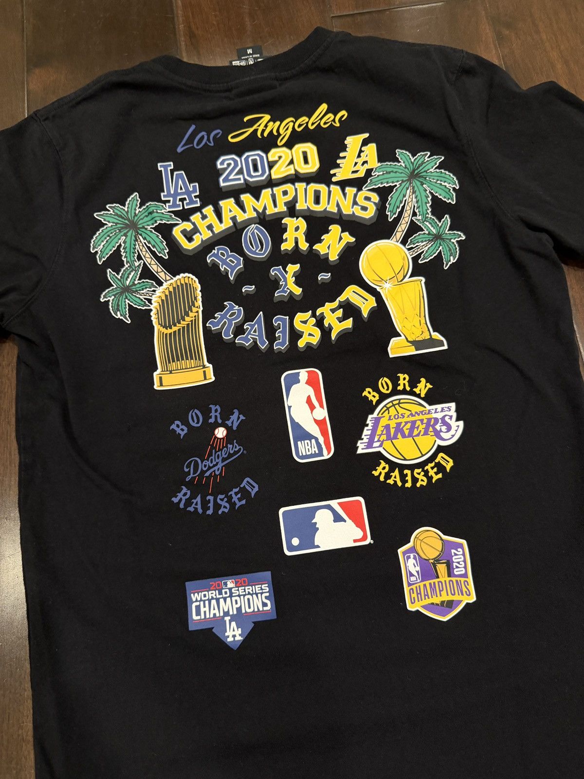 Born X Raised × NBA × New Era City of Champions Tee Lakers Dodgers Los Angeles LA Size US M / EU 48-50 / 2 - 3 Thumbnail