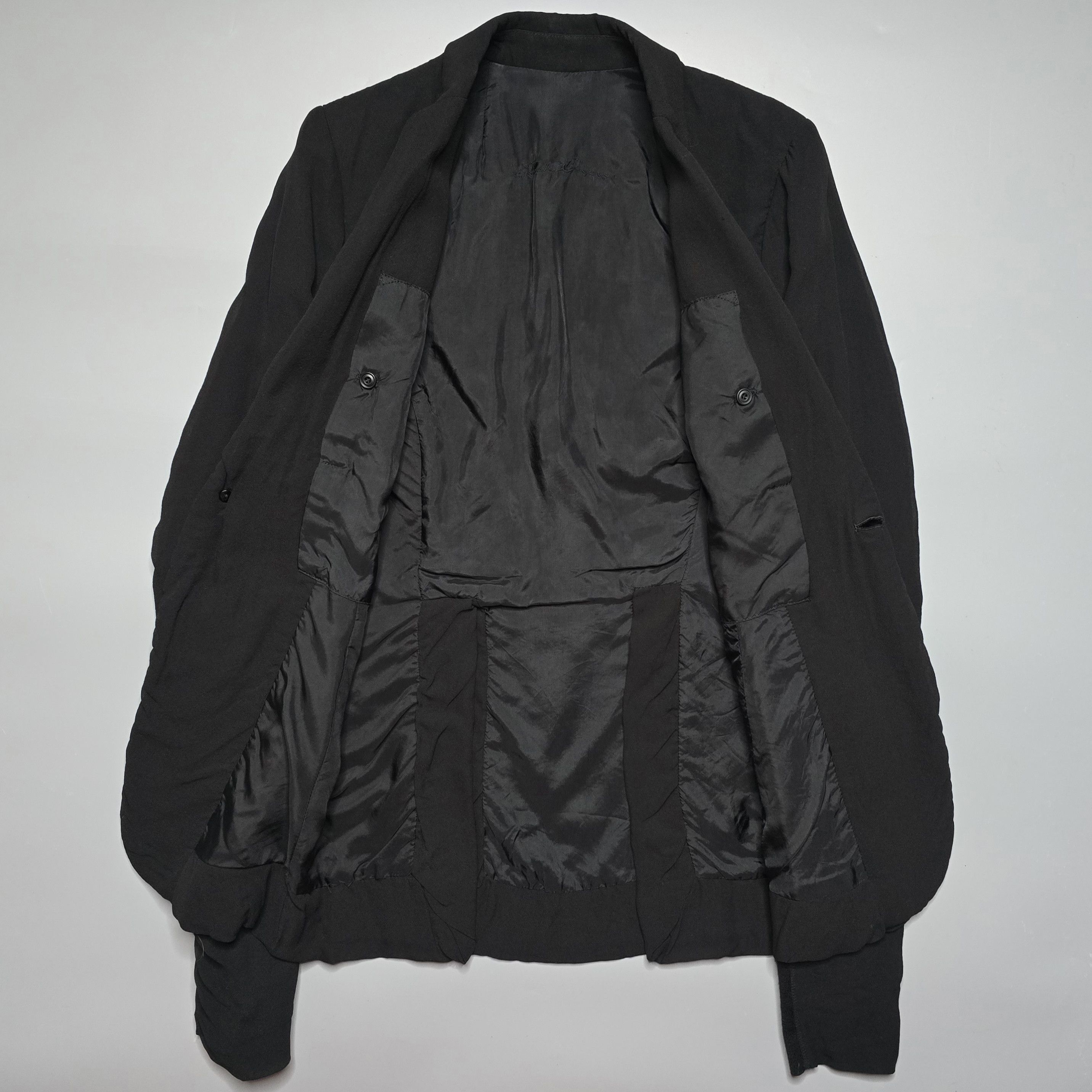 Rick Owens Rick Owens - SS09 Strutter Silk Crepe Blazer Jacket Size XS / US 0-2 / IT 36-38 - 3 Thumbnail