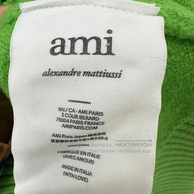 AMI AMI Green Men's Hoodie with Heart Design . Size US S / EU 44-46 / 1 - 6 Thumbnail