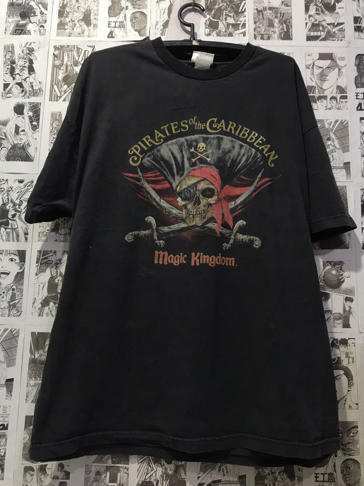 Disney × Japanese Brand × Vintage Disneyland Pirates Of The Caribbean Graphic Print Vintage Size US XL / EU 56 / 4 - 2 Thumbnail