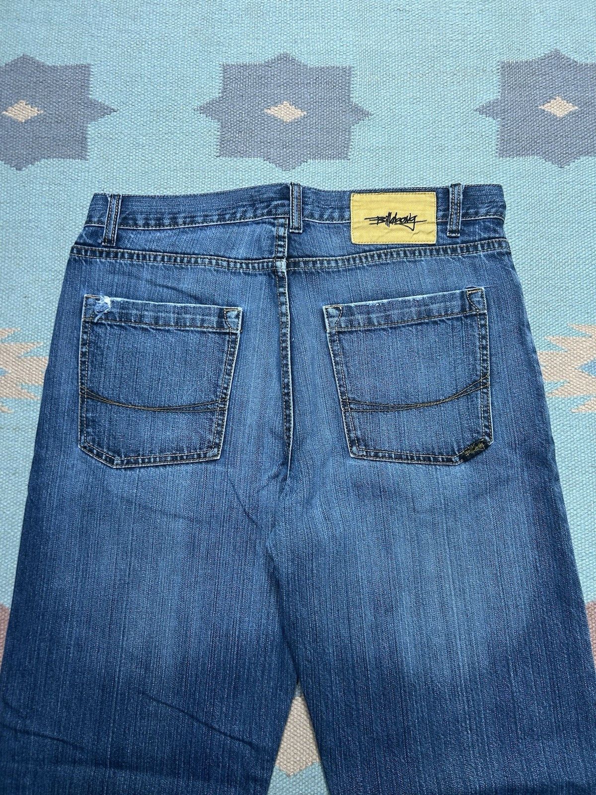 Vintage Vtg y2k billabong jeans straight fade surf skate baggy 32x31 Size US 32 / EU 48 - 9 Thumbnail