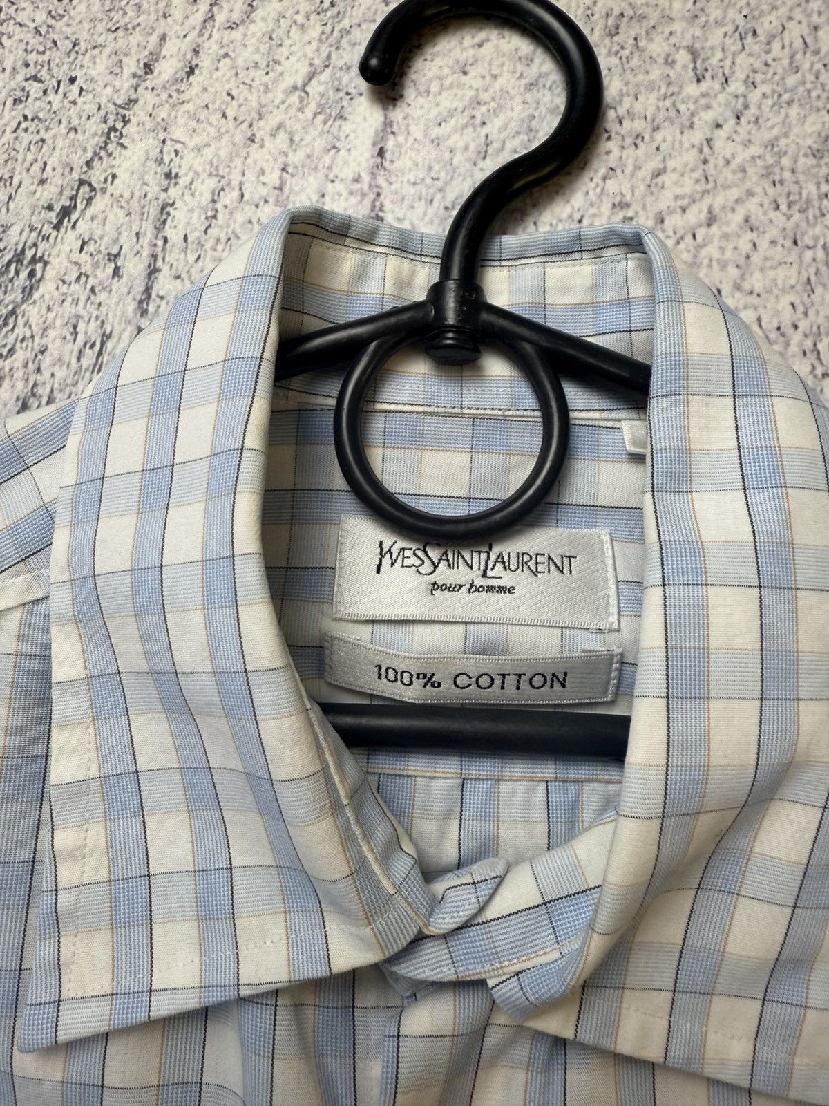 Yves Saint Laurent Mens Vintage Yves Saint Laurent Shirts Button up Luxury YSL Size US M / EU 48-50 / 2 - 10 Thumbnail