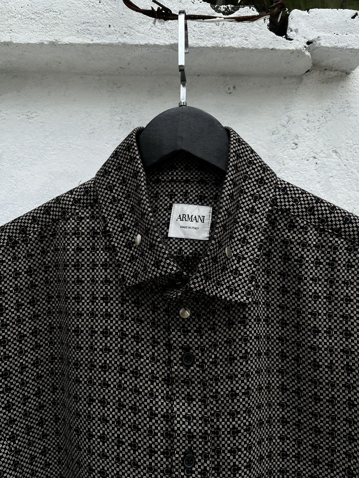 Armani Exchange × Giorgio Armani GIORGIO ARMANI C PATTERN SHIRT Size US L / EU 52-54 / 3 - 3 Thumbnail