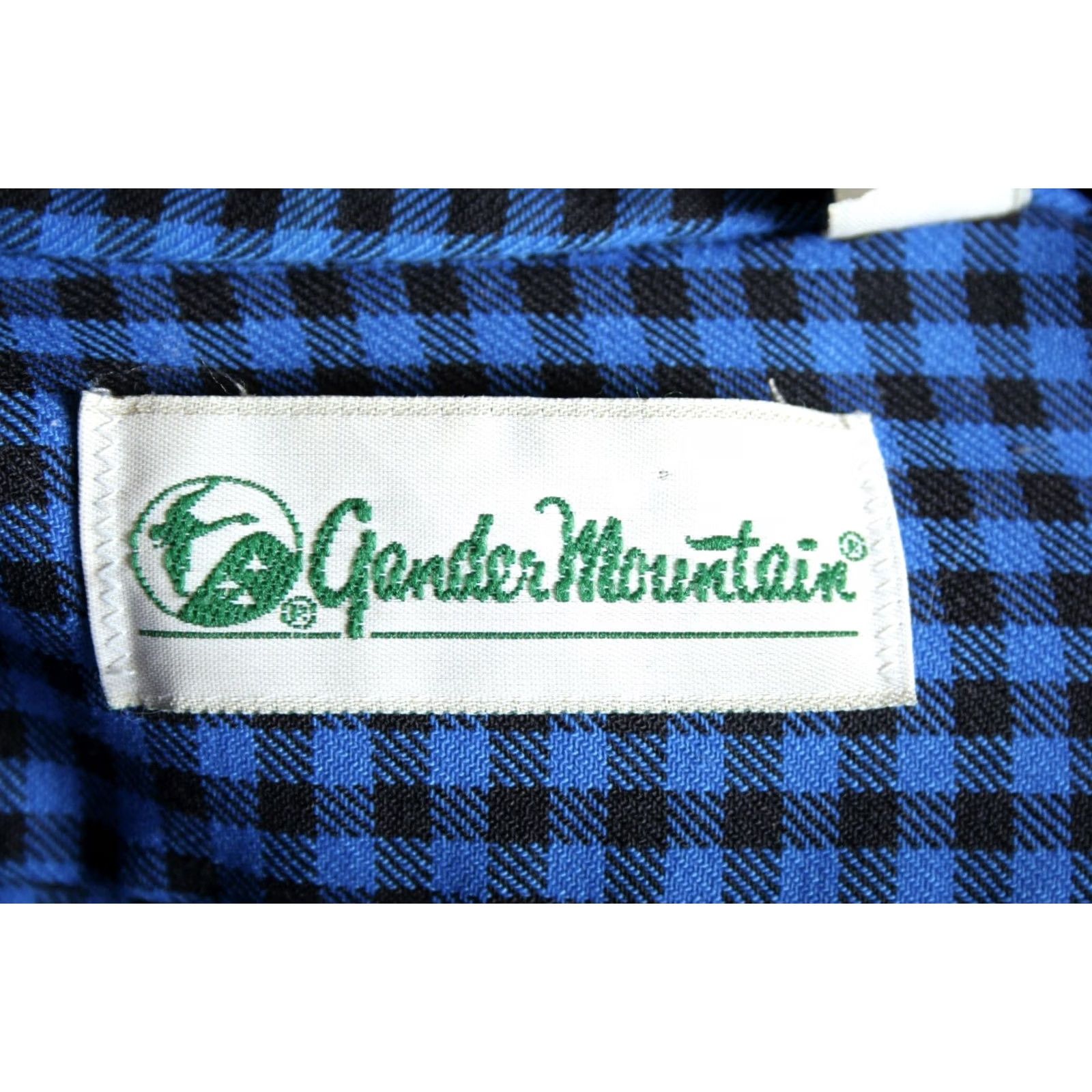 Vintage VINTAGE Gander Mountain Shirt Blue Black Gingham Plaid Button-Front XL Tall Size XLT Mens Shirts Size US XL / EU 56 / 4 - 6 Thumbnail