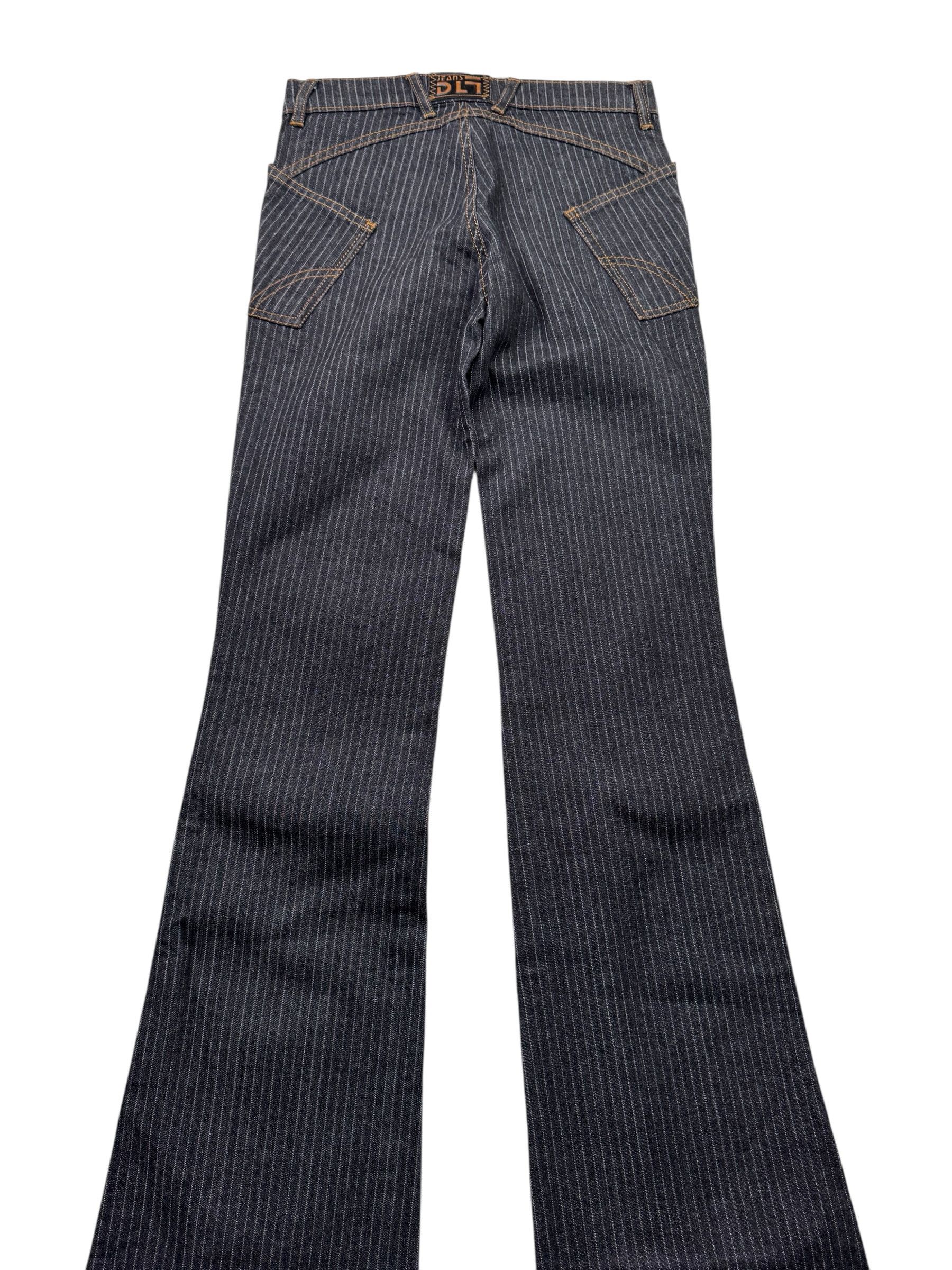 Japanese Brand Vintage Super Flare Striped Jeans W447(V9) Size 25" / US 0 / IT 36 - 4 Thumbnail