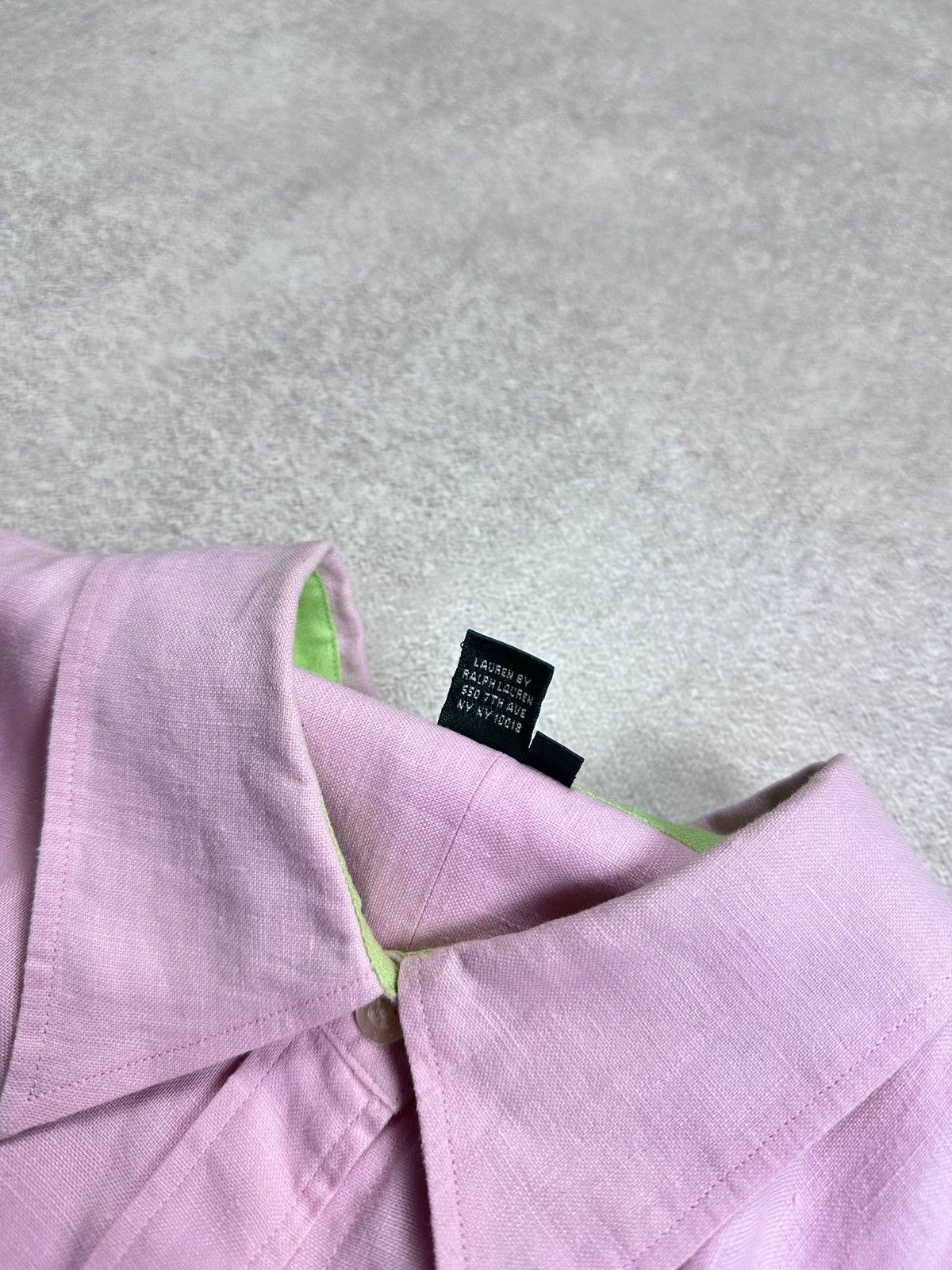 Polo Ralph Lauren Vintage 90s Polo Ralph Lauren Linen Shirt XL Size US XL / EU 56 / 4 - 4 Thumbnail