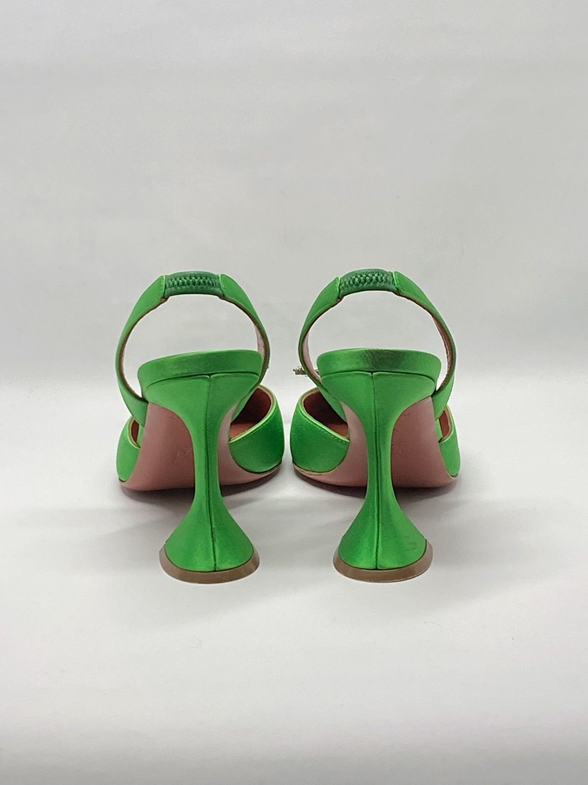 Amina Muaddi Amina Muaddi Begum Satin & Crystal Slingback Pumps size 37.5 Size US 7.5 / IT 37.5 - 9 Thumbnail