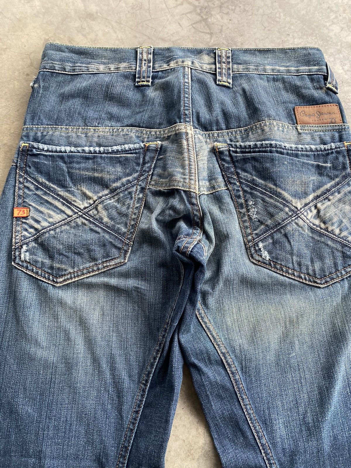 Evisu × Momotaro Jeans × Pepe Jeans Baggy Jeans Pepe London Wash Blue p112 Size US 32 / EU 48 - 5 Thumbnail