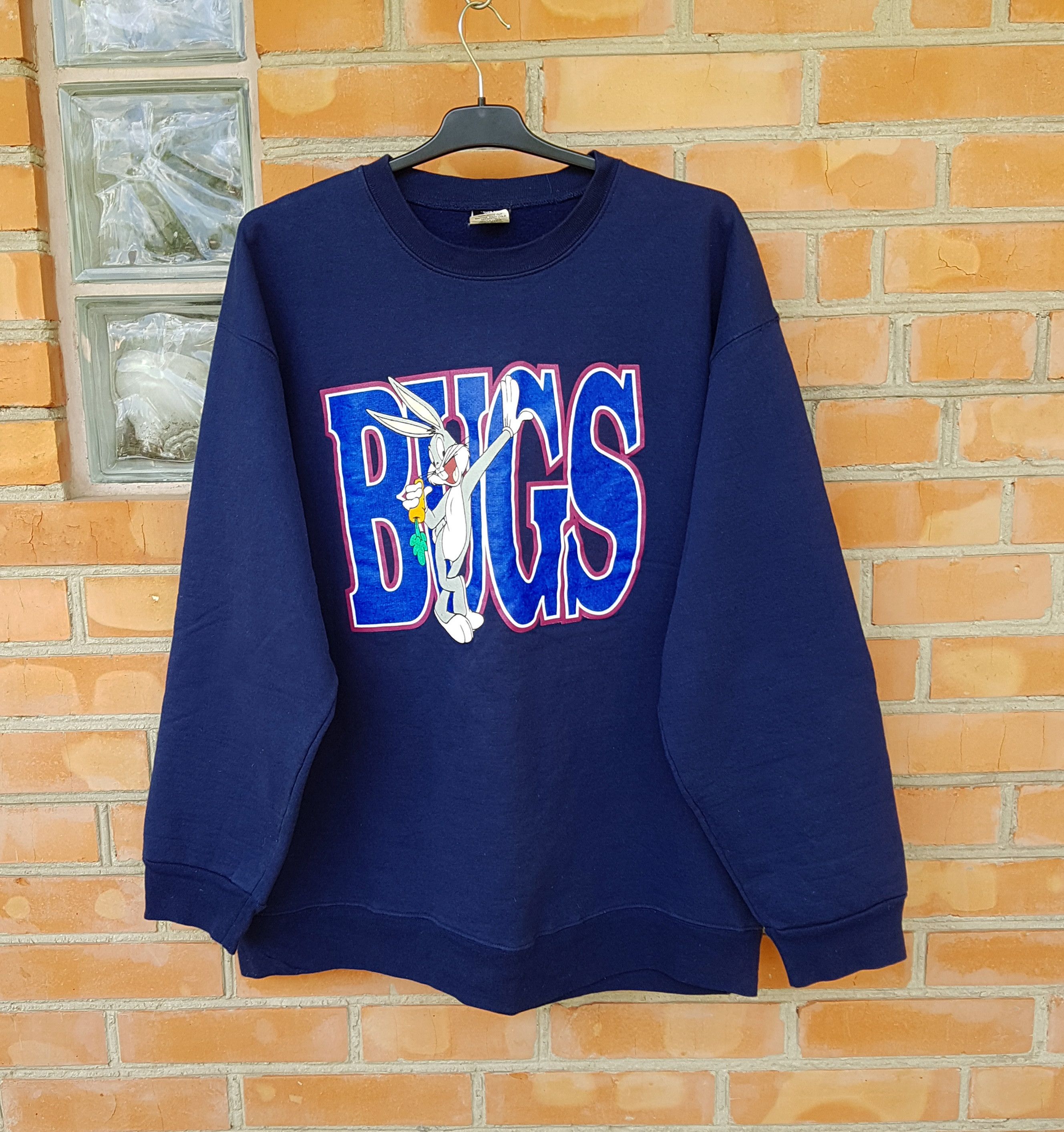 Warner Bros Vintage 1998 Bugs Bunny Warner Bros Sweatshirt made in USA Size US XL / EU 56 / 4 - 1 Thumbnail