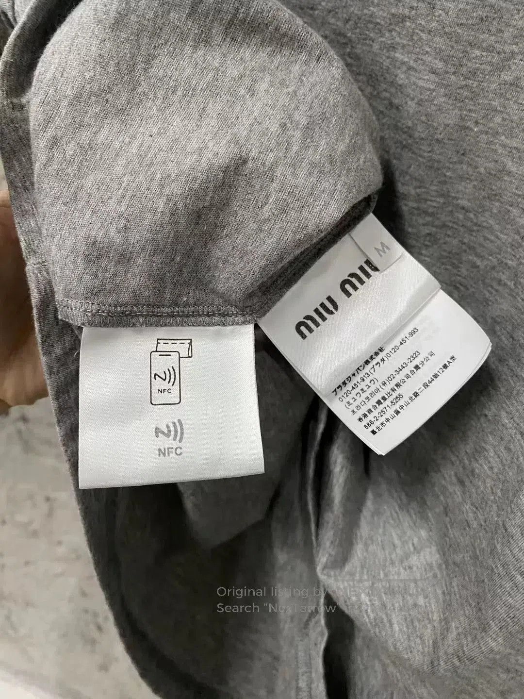 Miu Miu miumiu love logo short sleeve t-shirt. Size US M / EU 48-50 / 2 - 6 Thumbnail