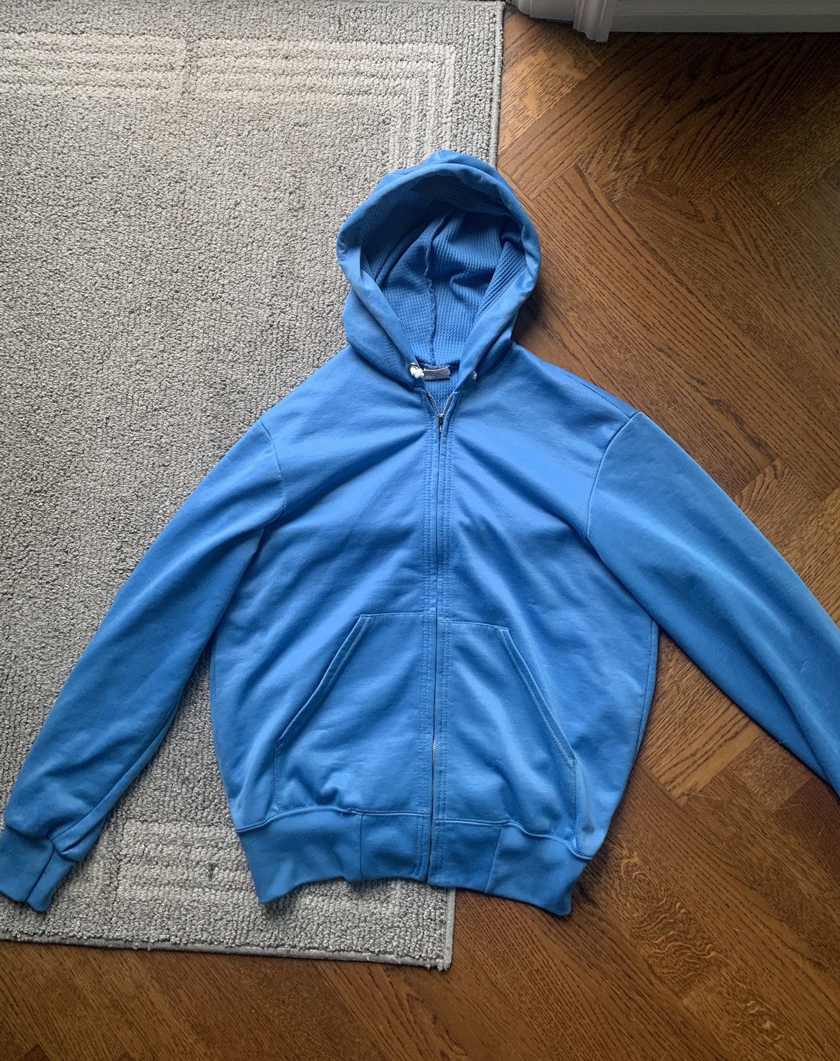 Vintage 1970s Waffle Thermal Hoodie Vintage Made in USA Polyester S Size US S / EU 44-46 / 1 - 2 Thumbnail