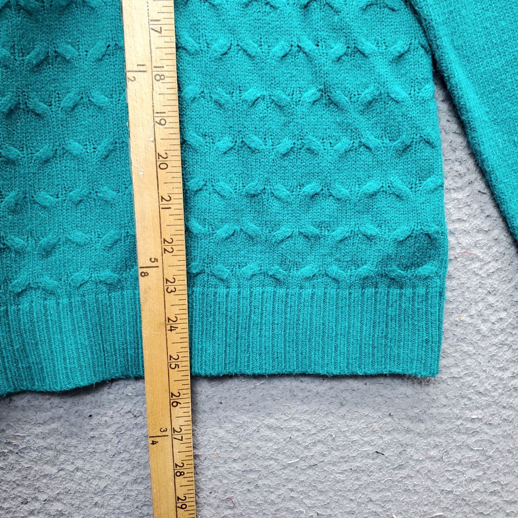 Vintage Sag Harbor Womens Large Green Knit Raglan Sleeve Crew Neck Pullover Sweater Size L / US 10 / IT 46 - 3 Thumbnail