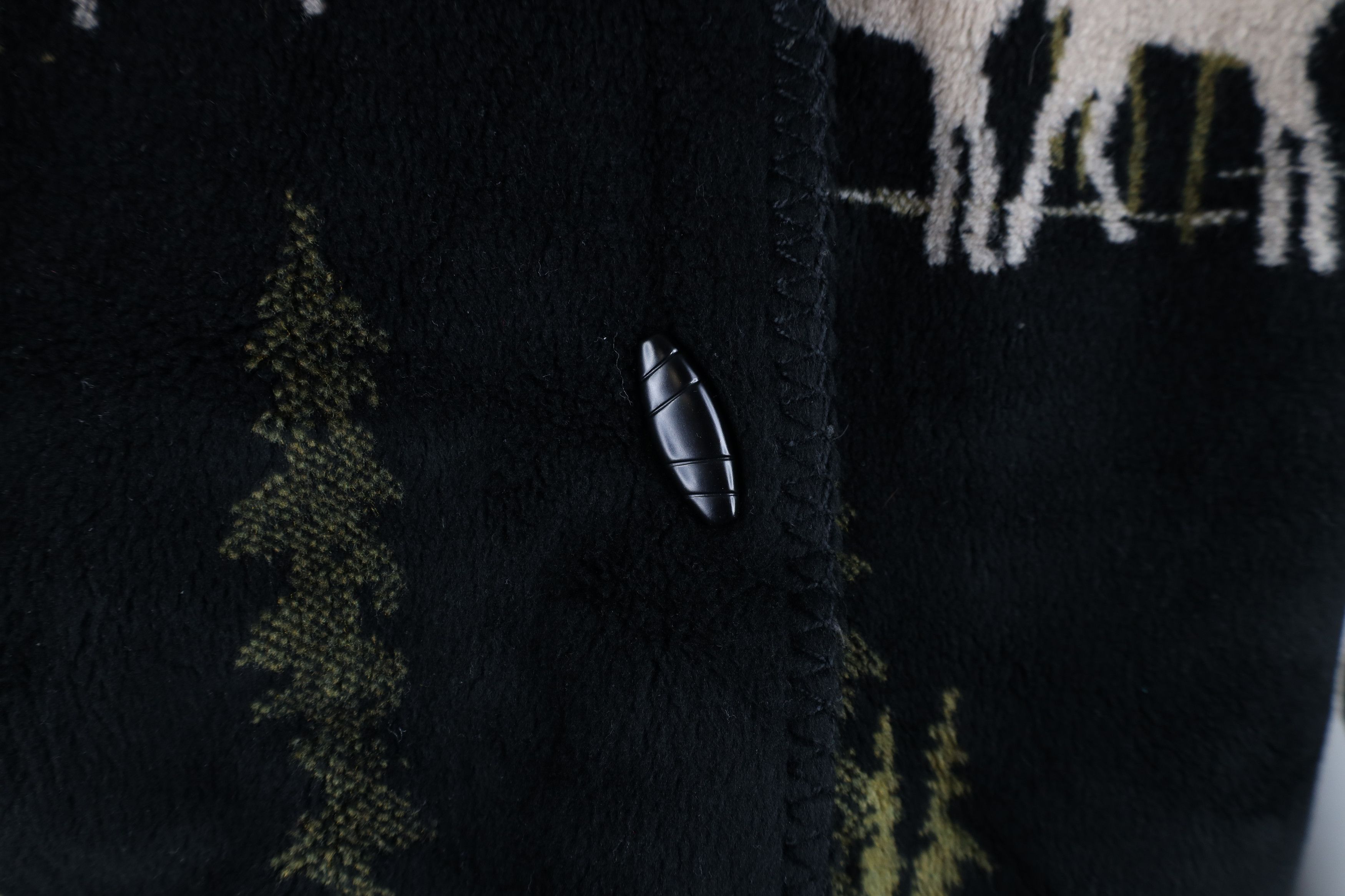 Vintage Vintage 90s Streetwear All Over Print Hooded Fleece Jacket Size L / US 10 / IT 46 - 8 Thumbnail
