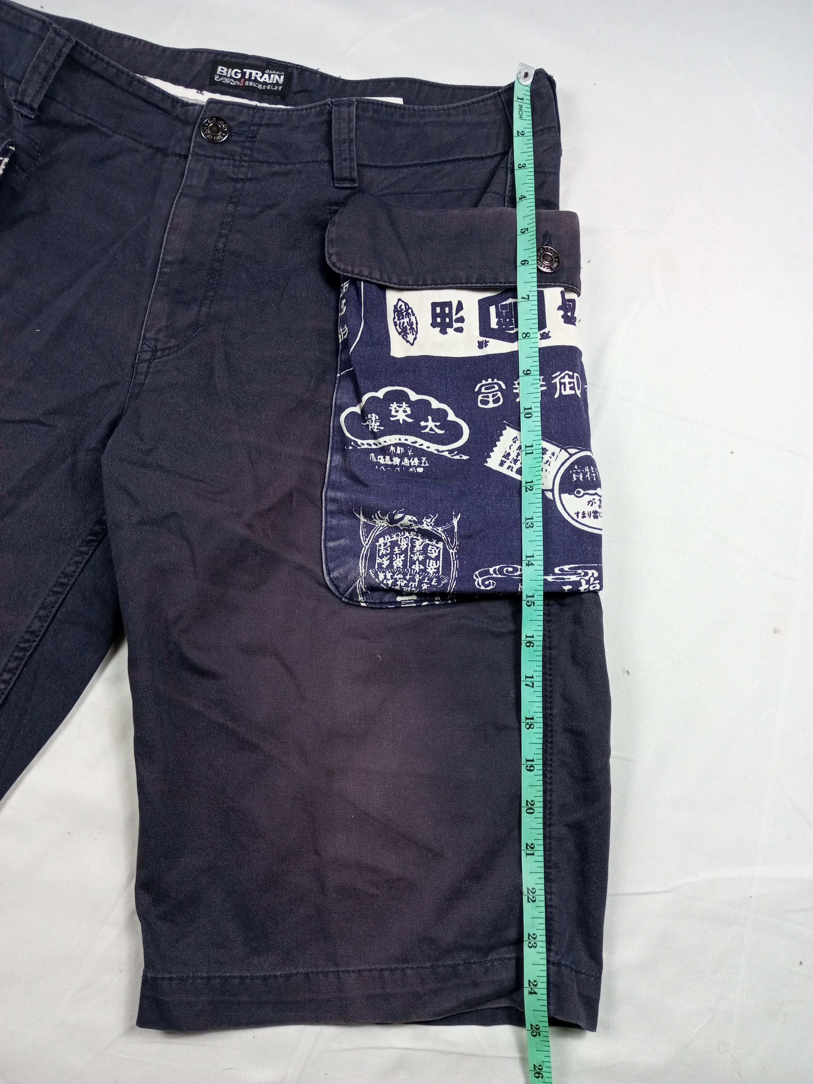 Japanese Brand Vintage 90s BIG TRAIN Faded Japanese Shorts Cargo Style Size US 38 / EU 54 - 9 Thumbnail