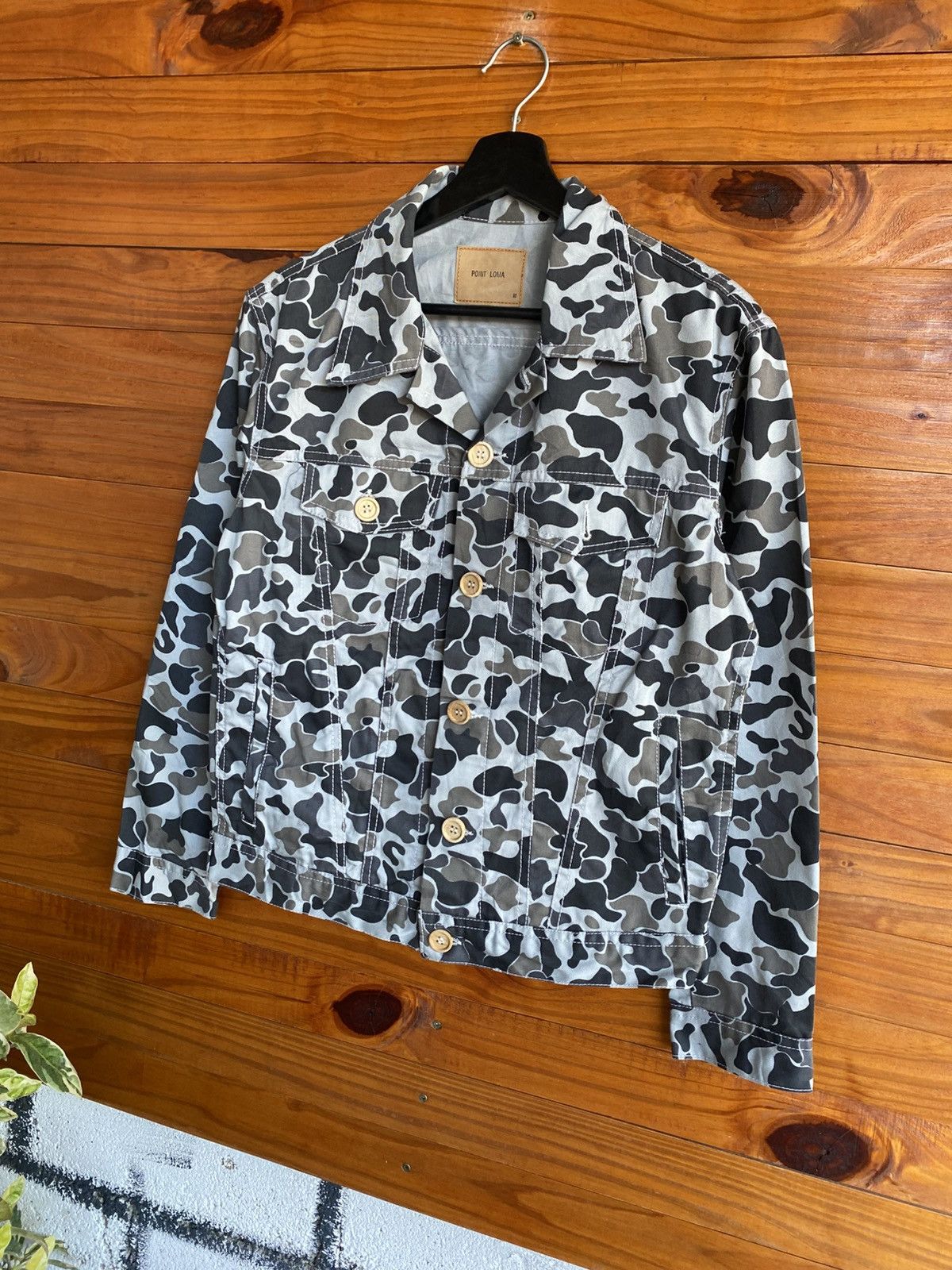 Japanese Brand Point Loma Grey Camouflage Jacket Trucker Japan Market Size US M / EU 48-50 / 2 - 4 Thumbnail